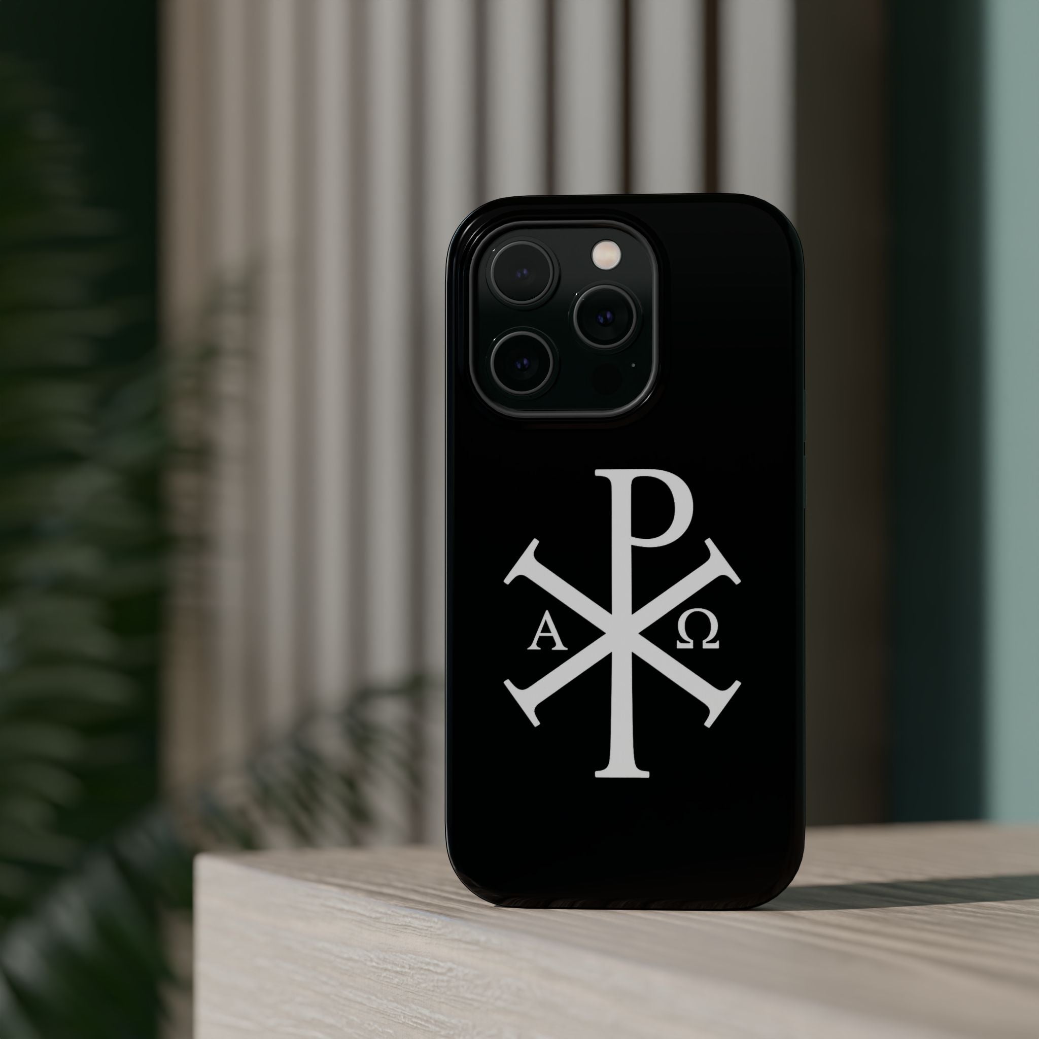 Pi Chi Rho White Design Magnetic Impact-Resistant Cases