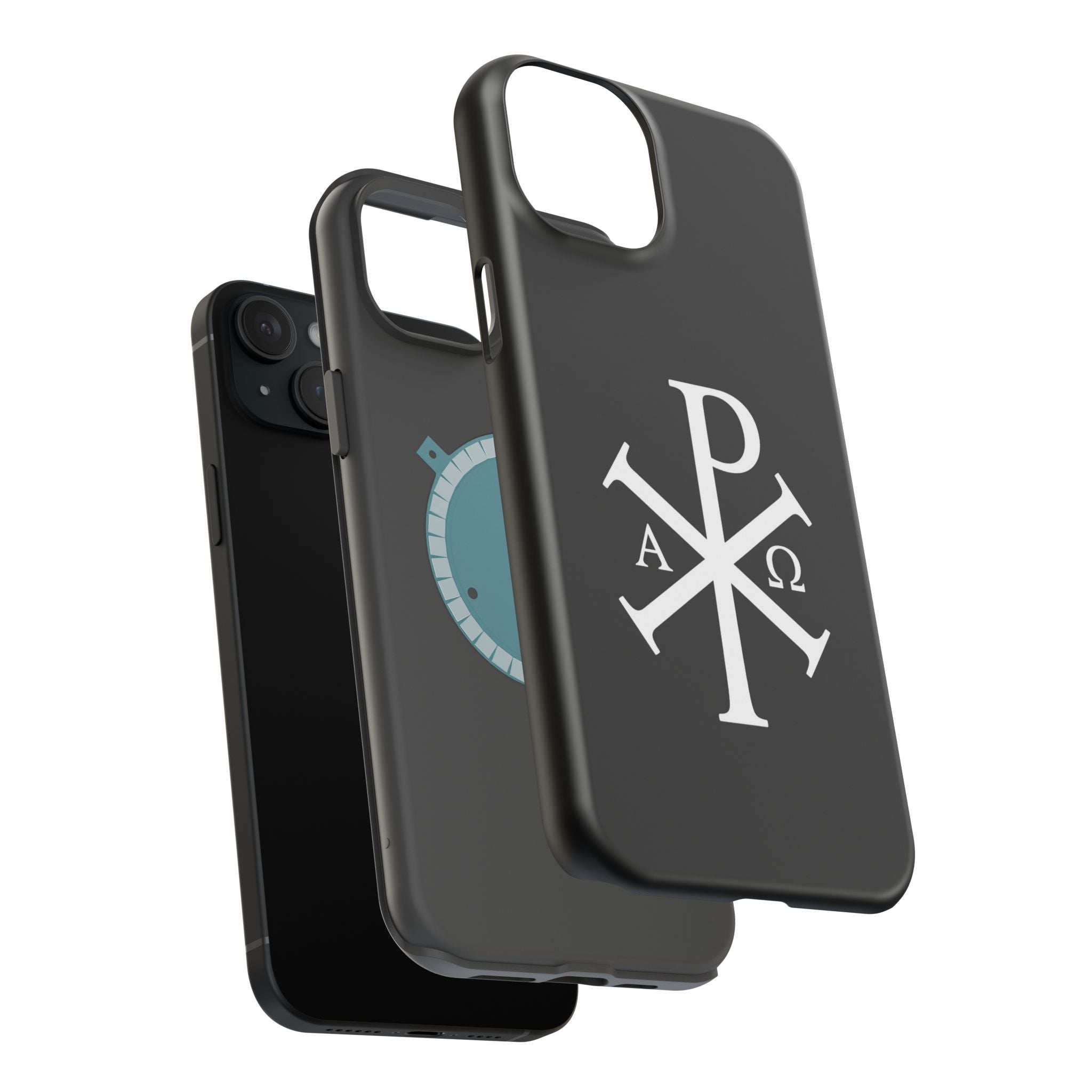 Pi Chi Rho White Design Magnetic Impact-Resistant Cases