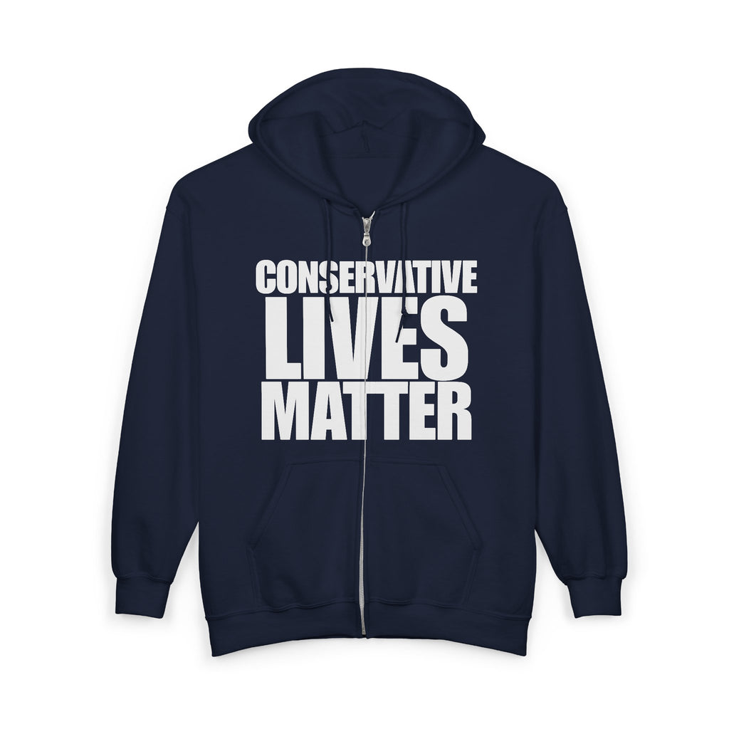 Conservative Lives Matter Full Zip Hoodie Sweatshirt
