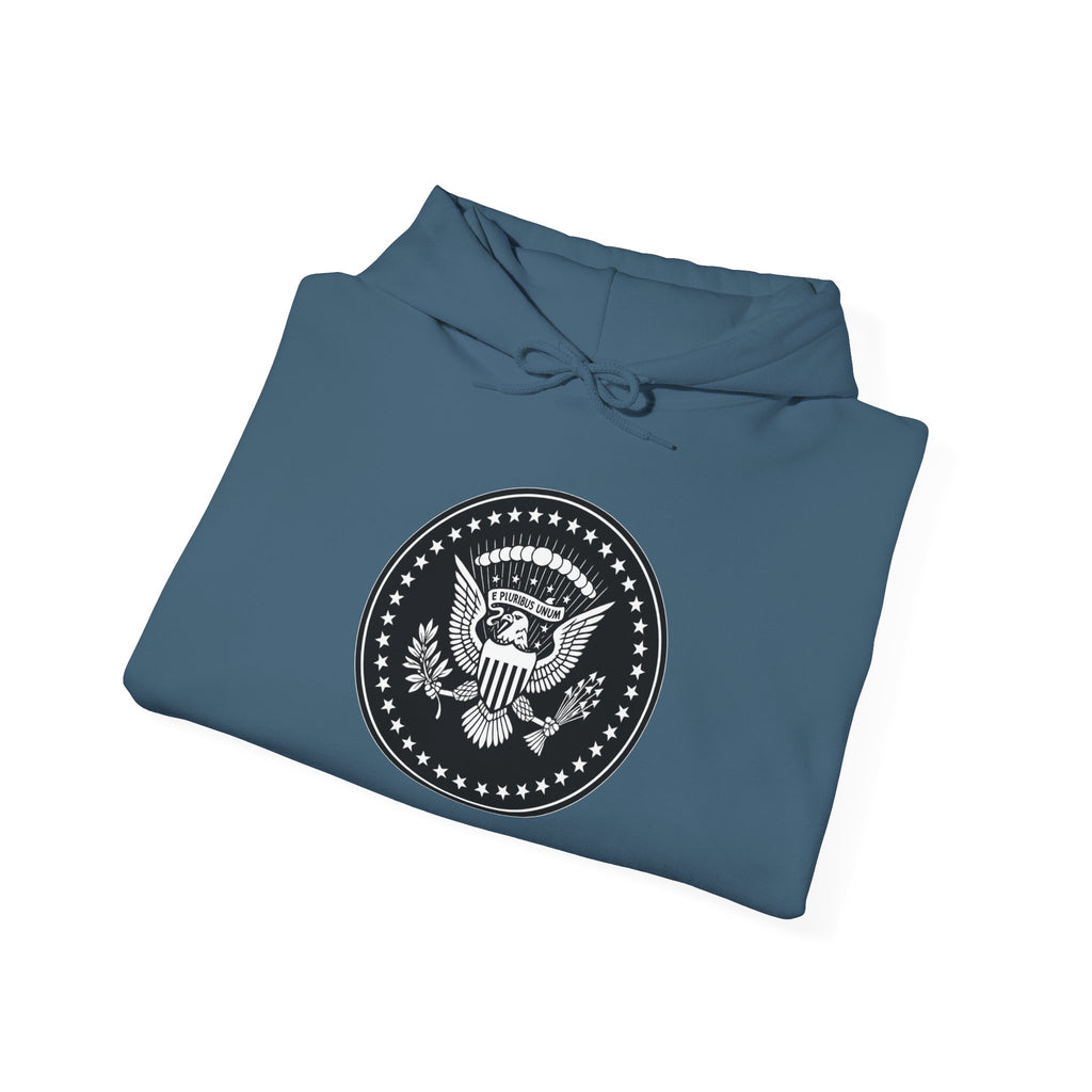 Presidential Seal American Eagle Graphic Pull Over Hoodie Sweatshirt