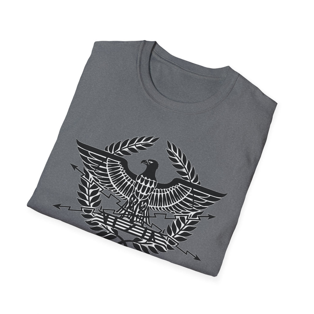 Roman Eagle SPQR Black Design Softstyle T-Shirt