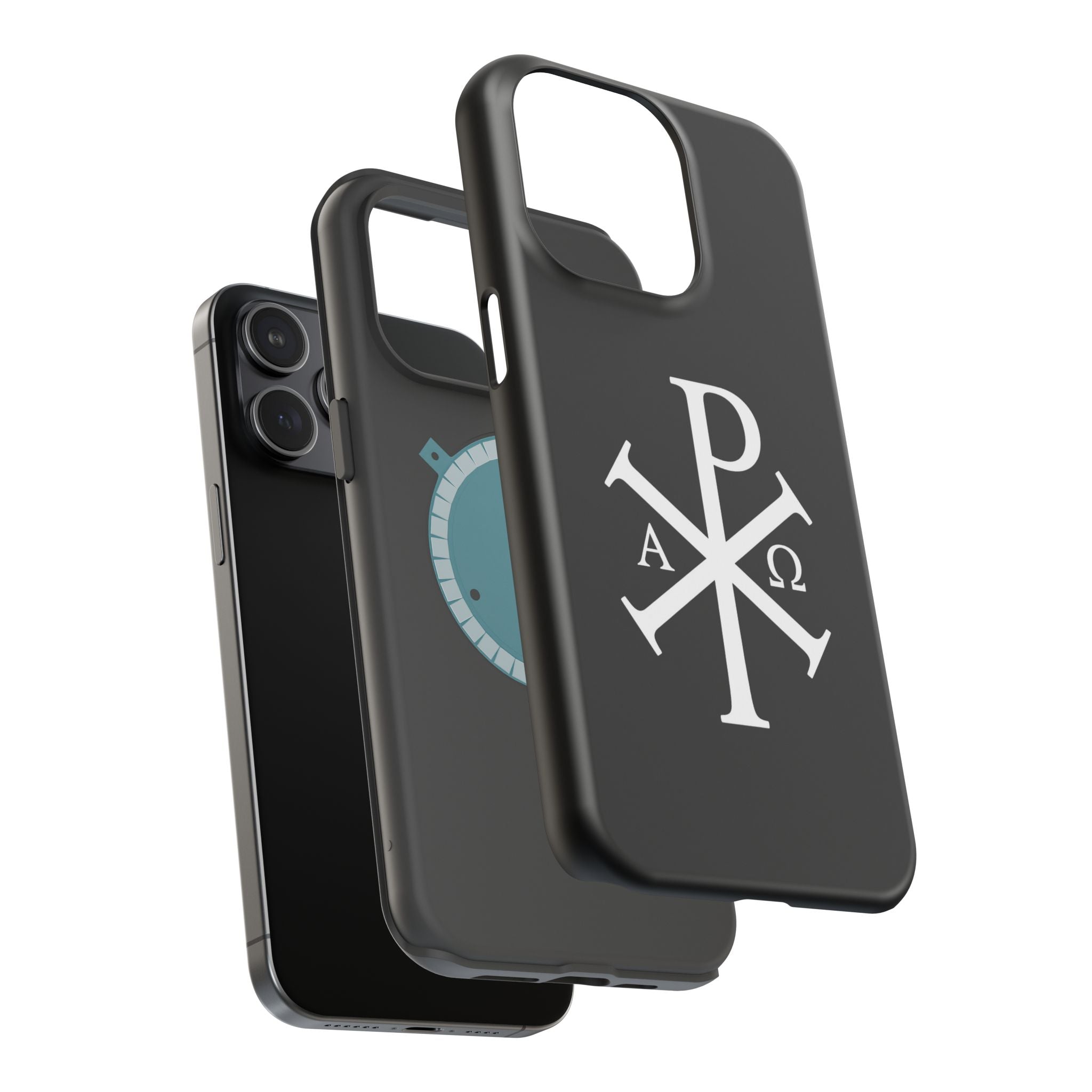 Pi Chi Rho White Design Magnetic Impact-Resistant Cases