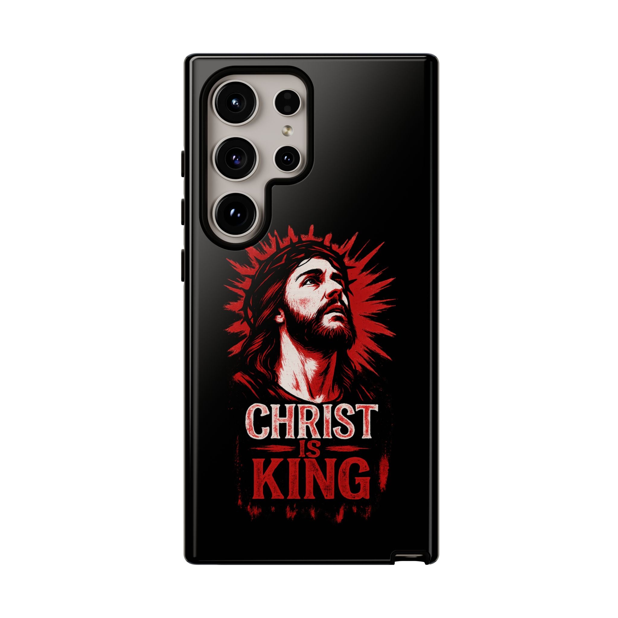 Christ is King Phone Case, Tough Phone Cover for Christian Faith