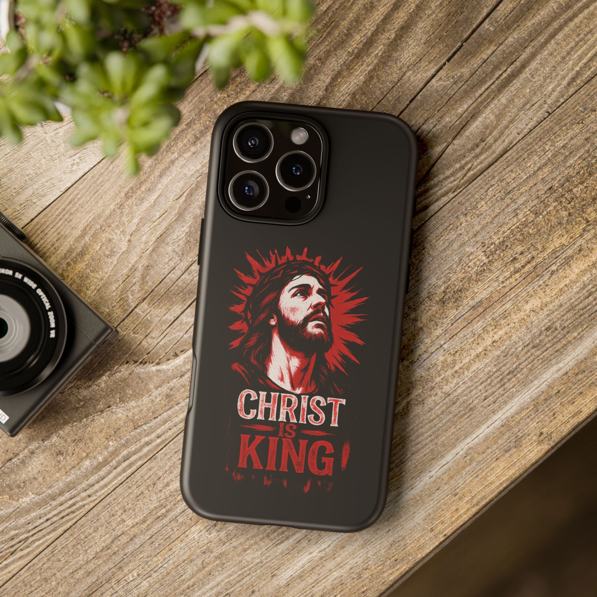 Christ is King Phone Case, Tough Phone Cover for Christian Faith