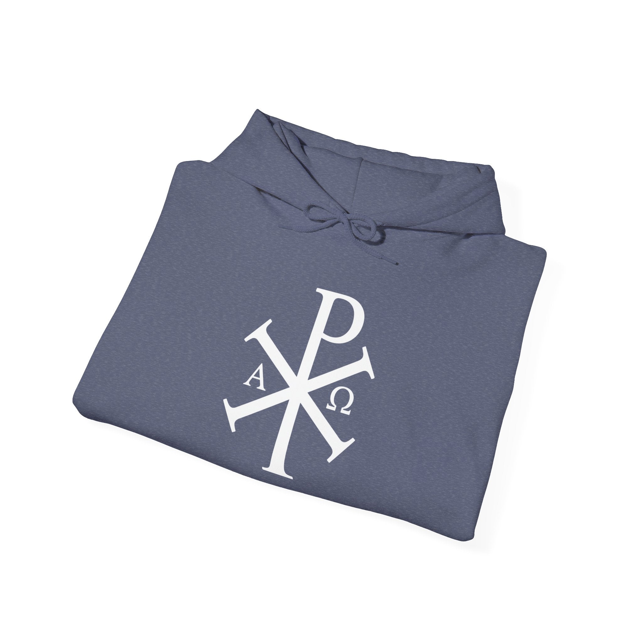Pi Chi Rho White Design Graphic Pull Over Hoodie Sweatshirt