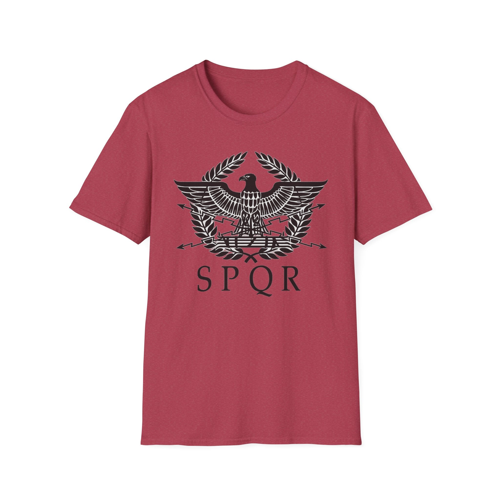 Roman Eagle SPQR Black Design Softstyle T-Shirt