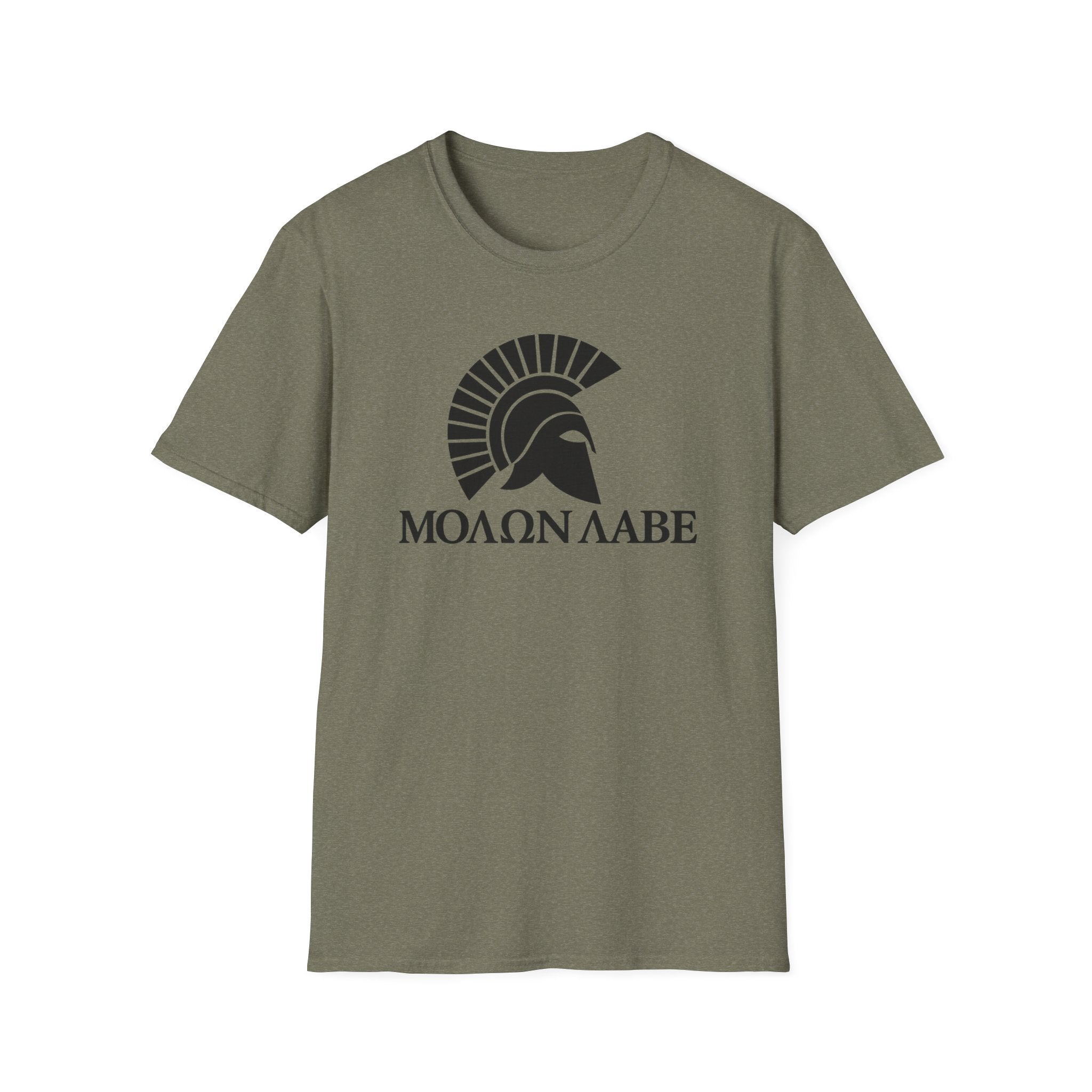 Molon Labe "Come and Take It!" in Greek Black Design Softstyle Cotton T-Shirt Softstyle Cotton T-Shirt