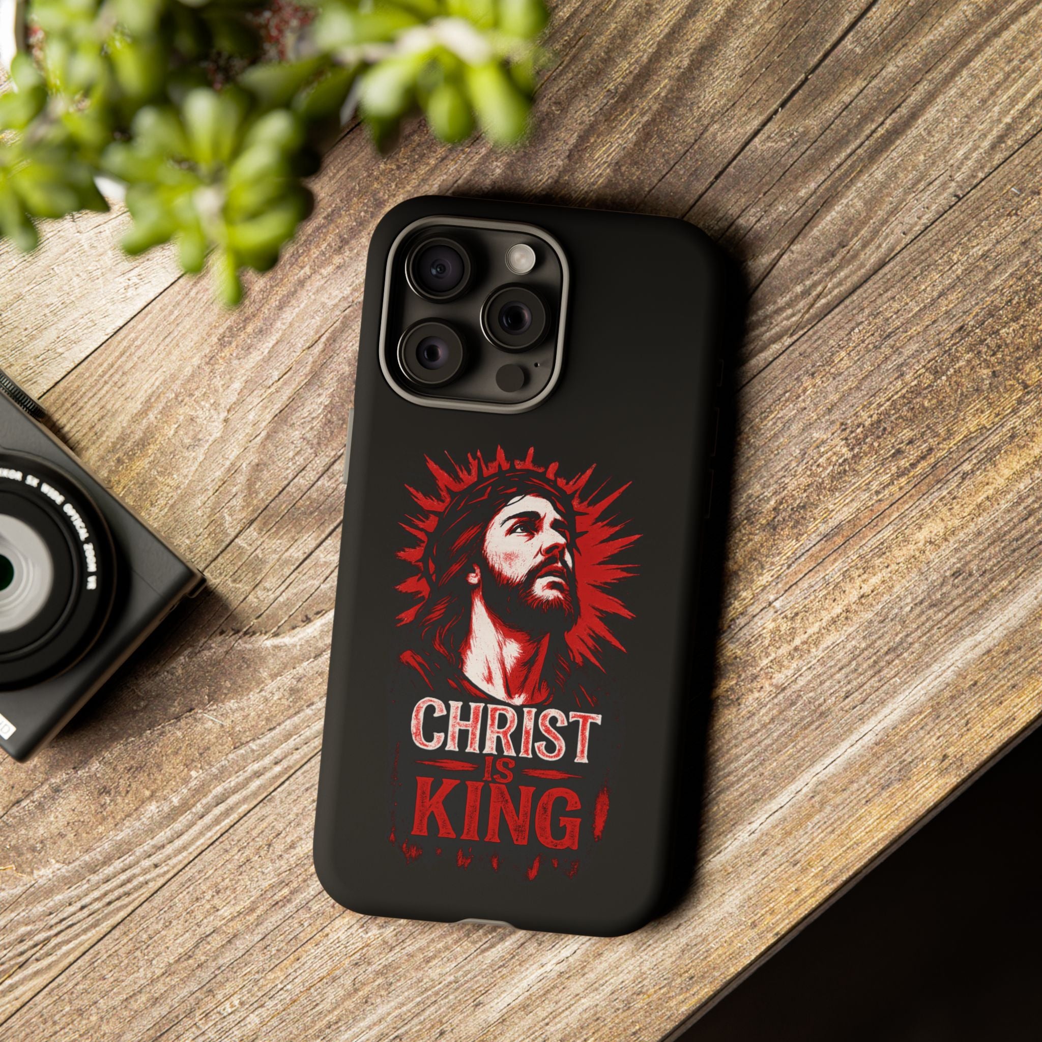 Christ is King Phone Case, Tough Phone Cover for Christian Faith