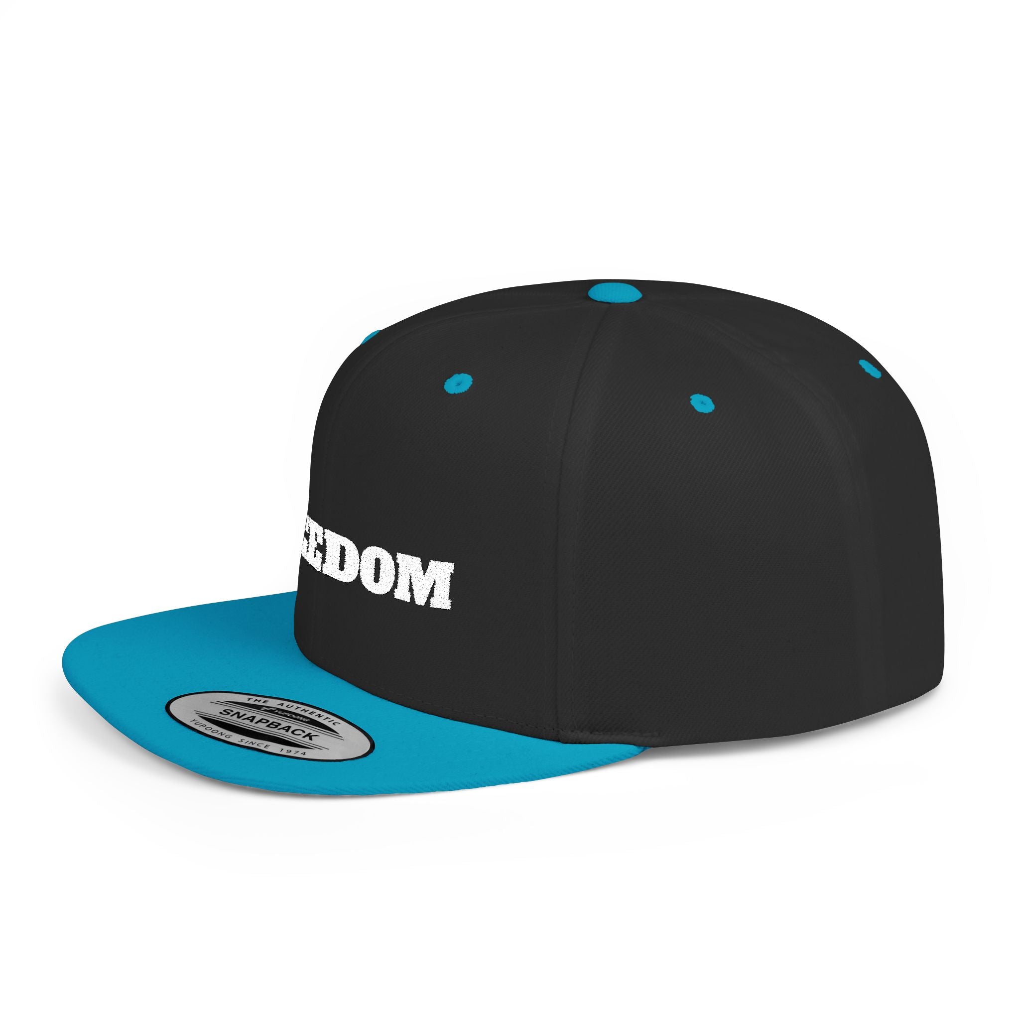 Freedom Flat Bill Snapback Cap, Freedom Adjustable Hat