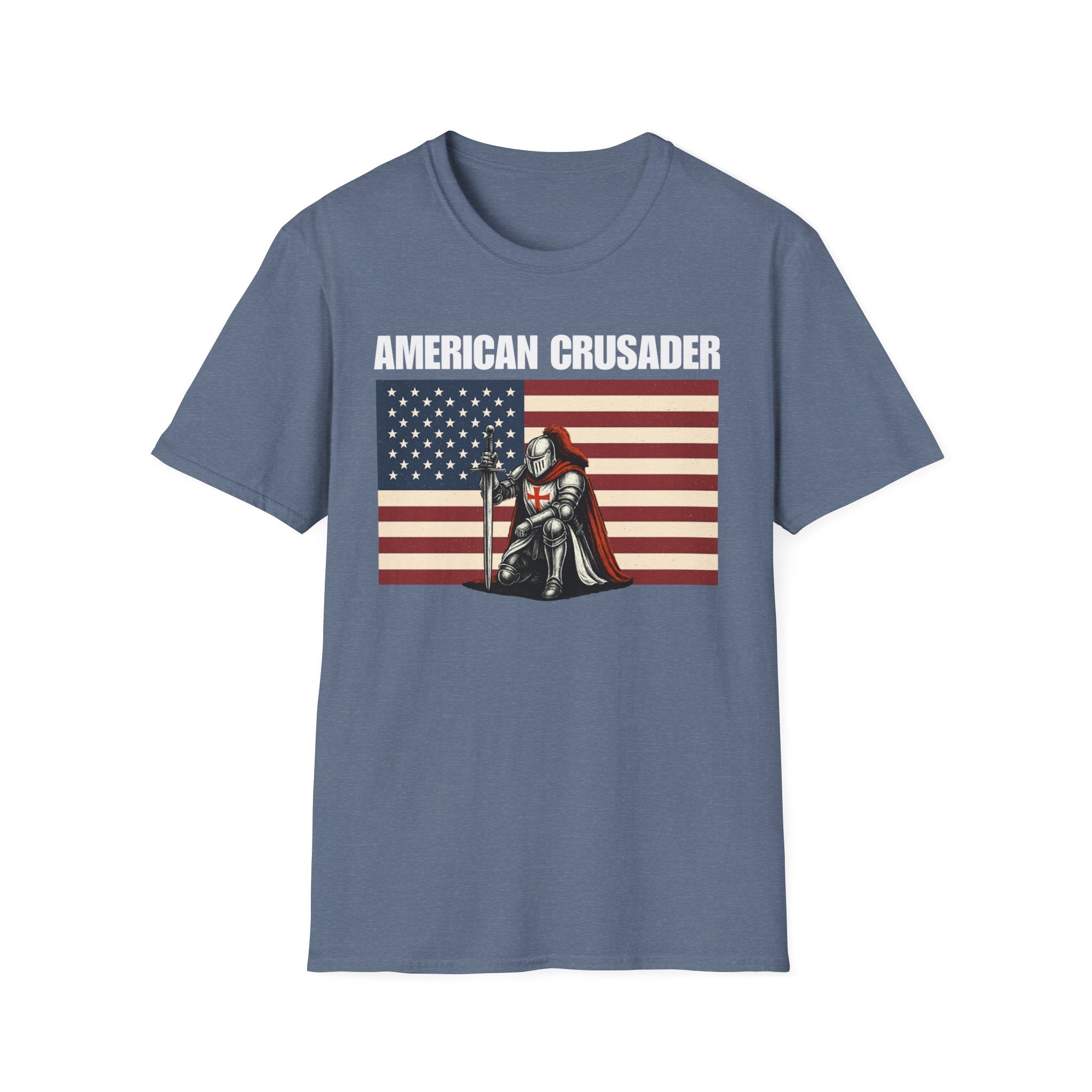 American Crusader Alt Color Design Softstyle Cotton T-Shirt