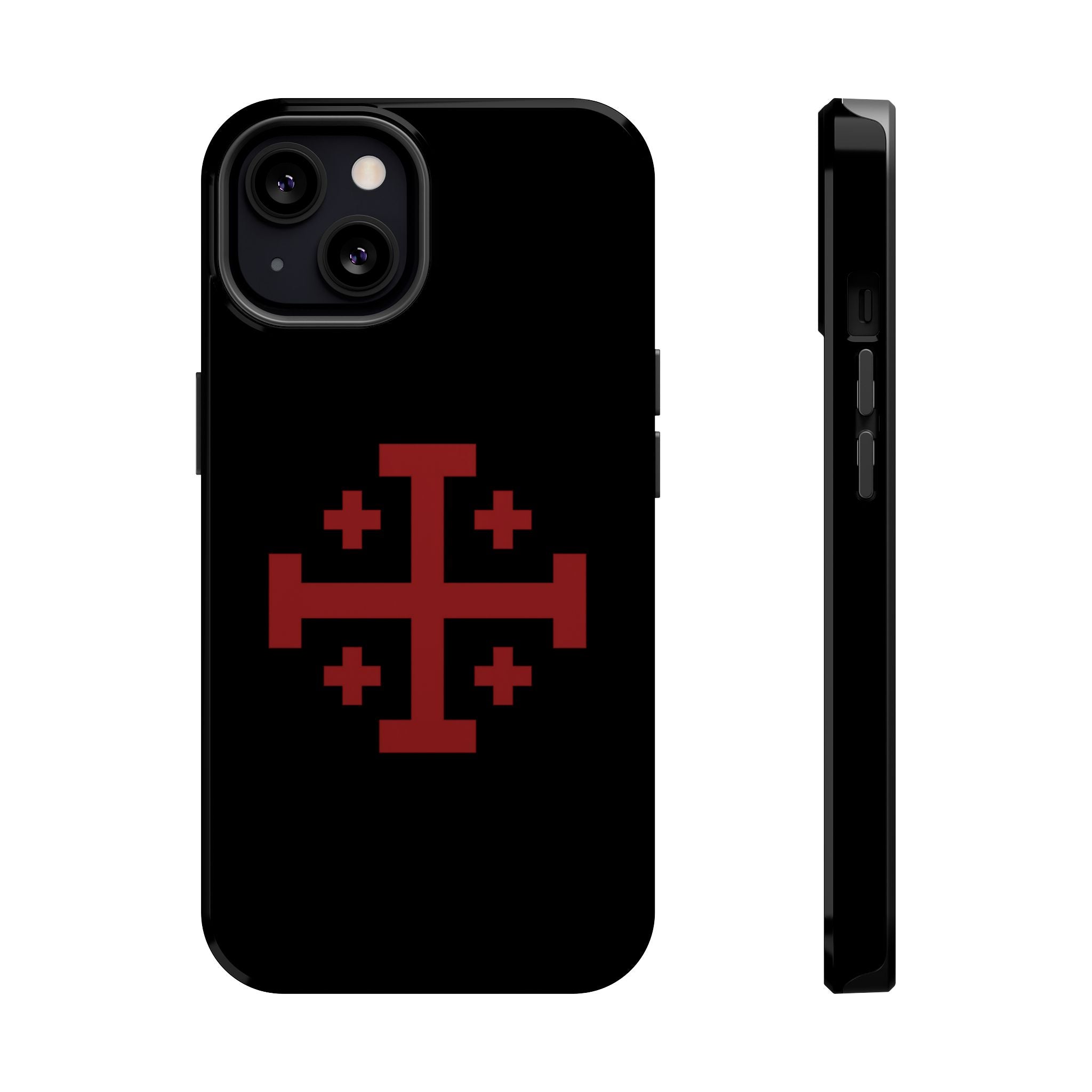 Cross Of Jerusalem Red Design Magnetic Impact-Resistant Cases