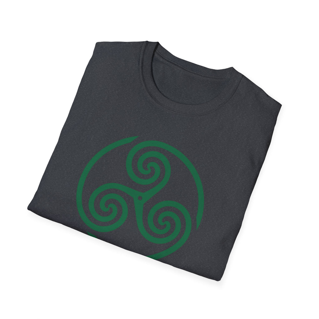 Celtic Spiral Triskele Symbol Alt Design White T-Shirt