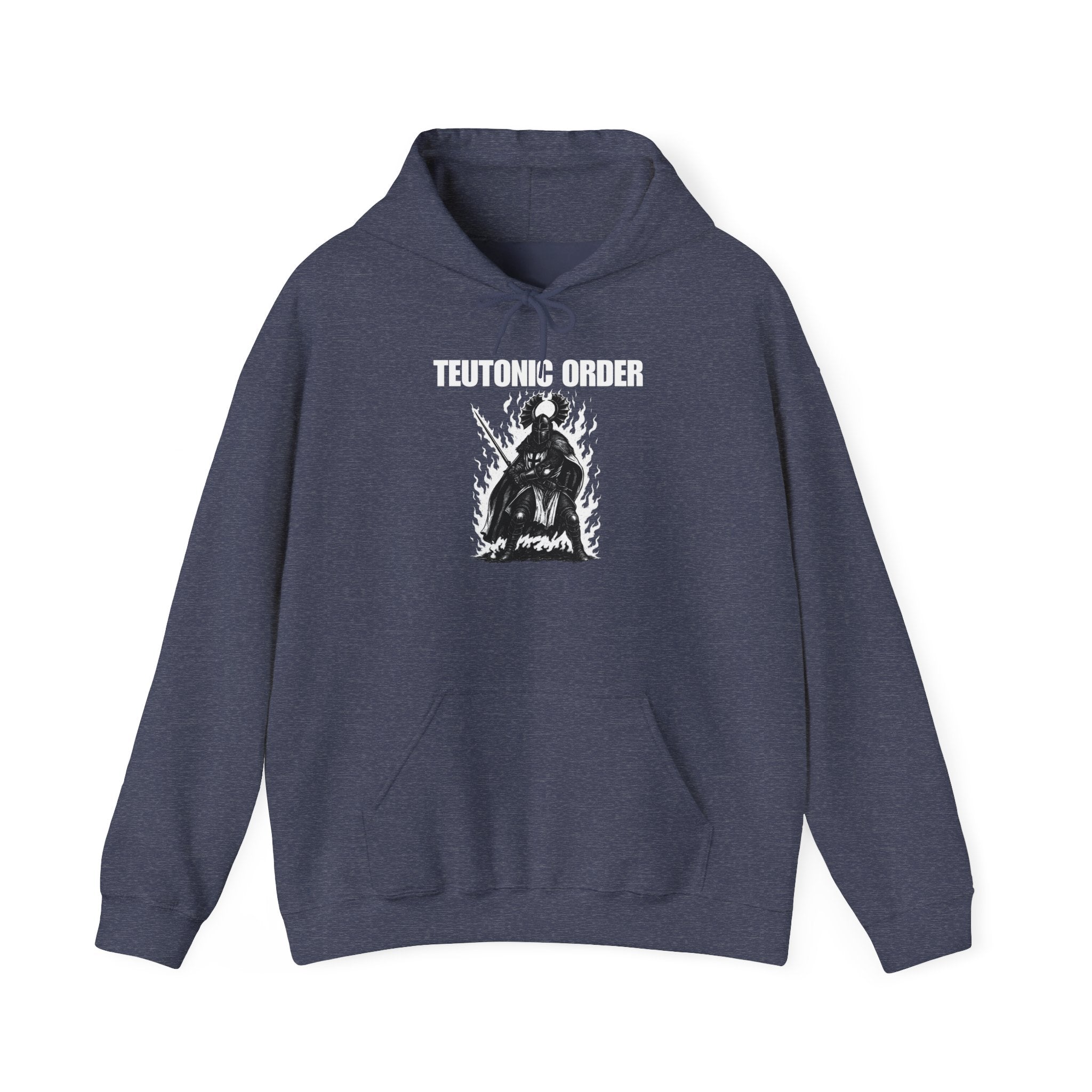 Teutonic Order Heavy Blend Pull Over Hoodie, Casual Unisex Sweatshirt, Gothic Style Apparel, Perfect Gift for Fans, Cozy Warm Clothing