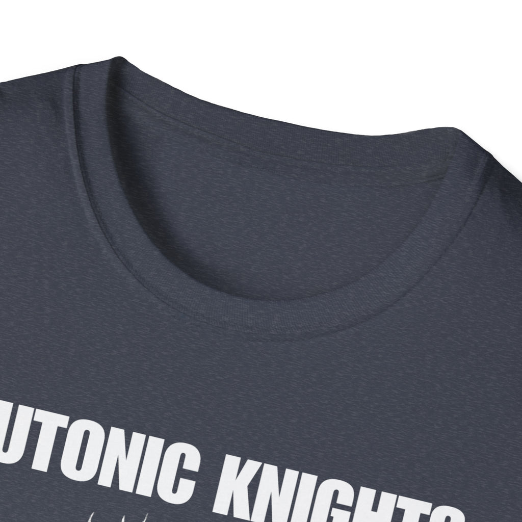 Teutonic Knight With Aura and "Teutonic Knights" Text Soft Style Cotton Shirt T-Shirt