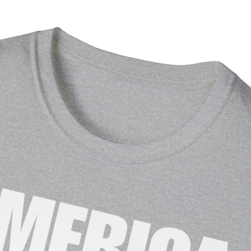 America First (Text Only) Unisex Softstyle T-Shirt