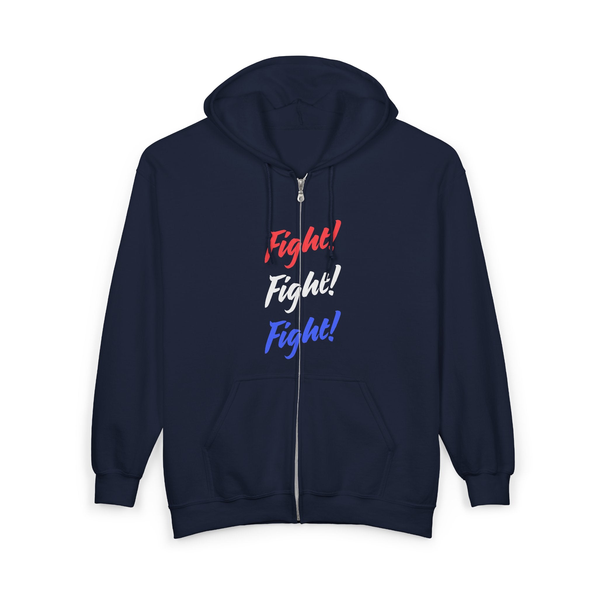 Fight! Fight! Fight! Zip-Up Hoodie, Fight, Fight, Fight Zip-Up Sweatshirt