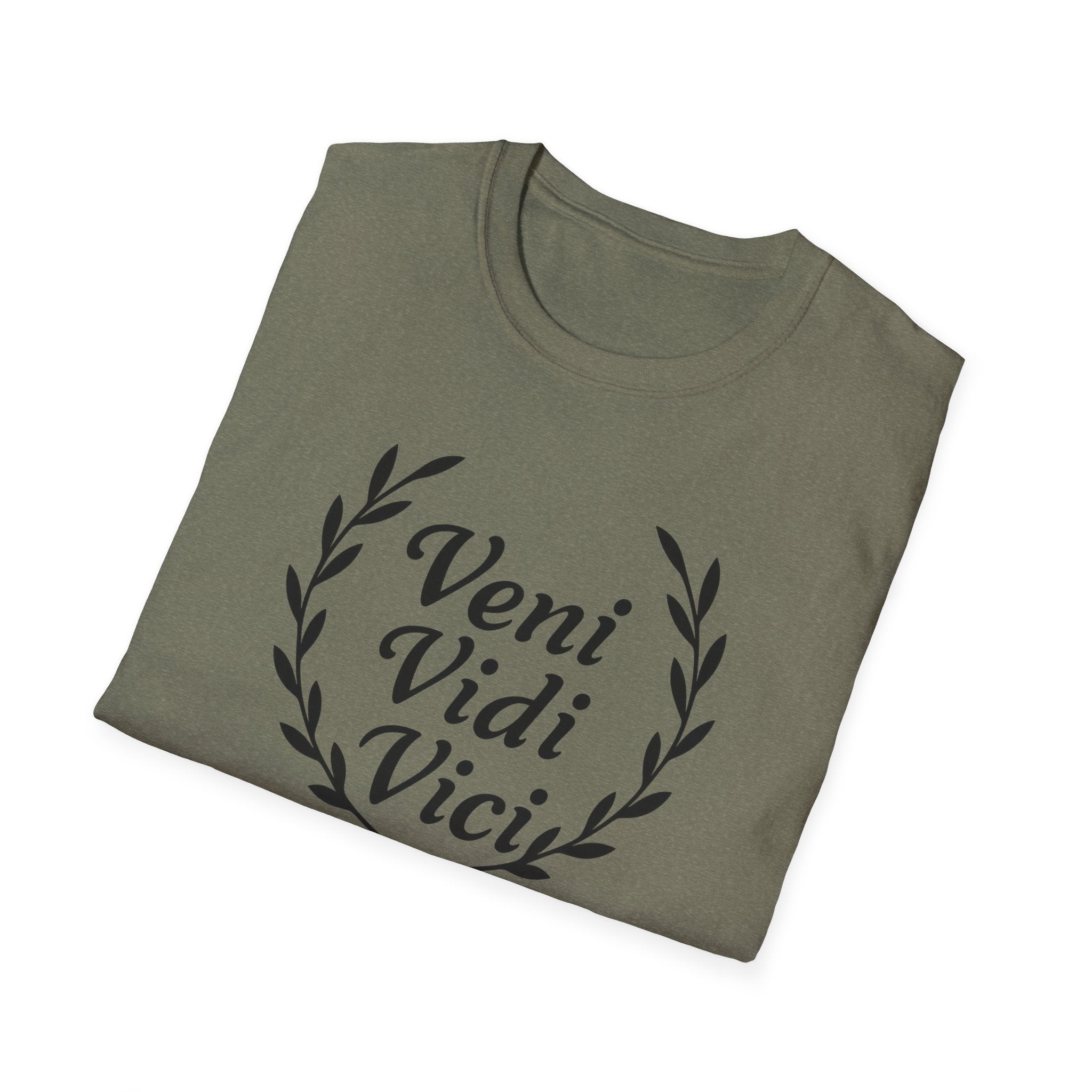 Veni Vidi Vici Black Design T-Shirt