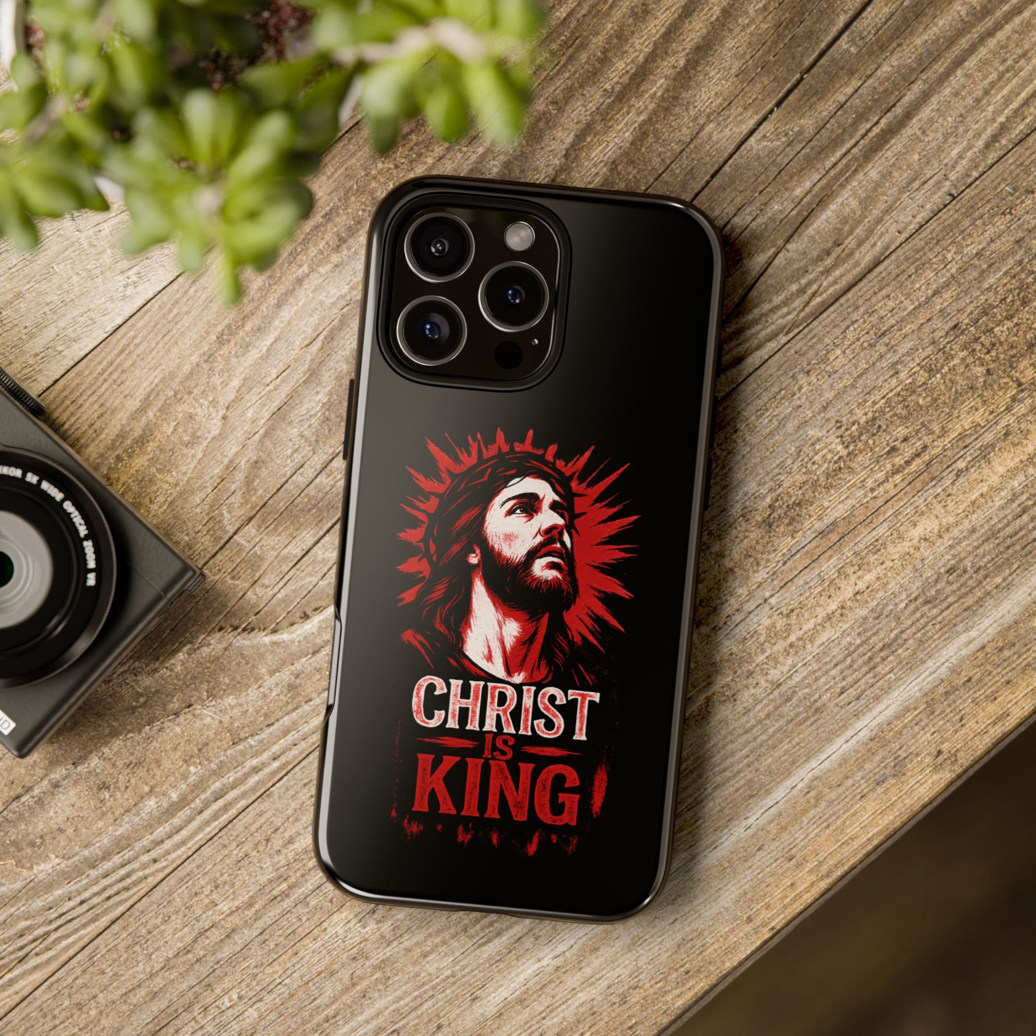 Christ is King Phone Case, Tough Phone Cover for Christian Faith