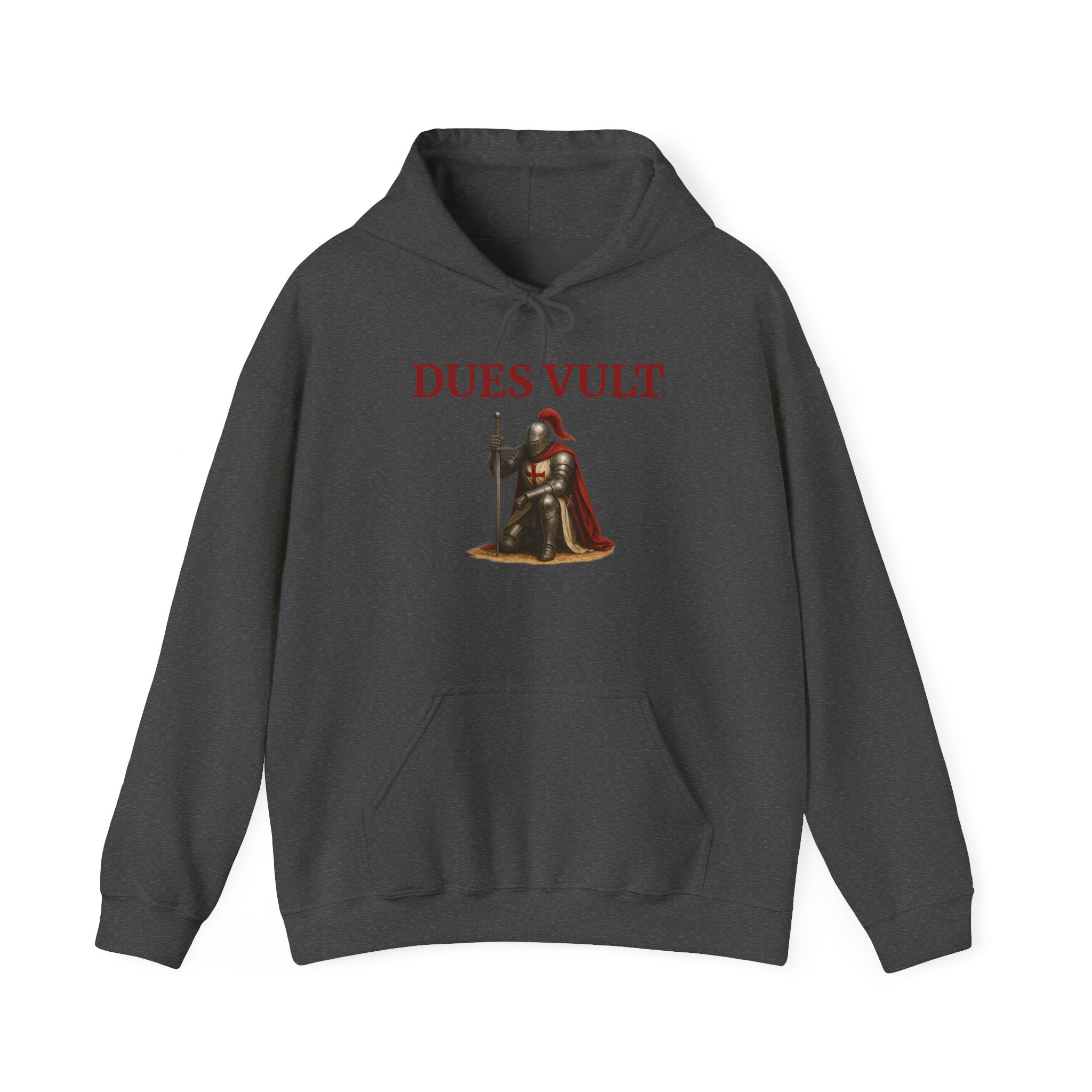 Medieval Knight Crusader Dues Vult Hoodie