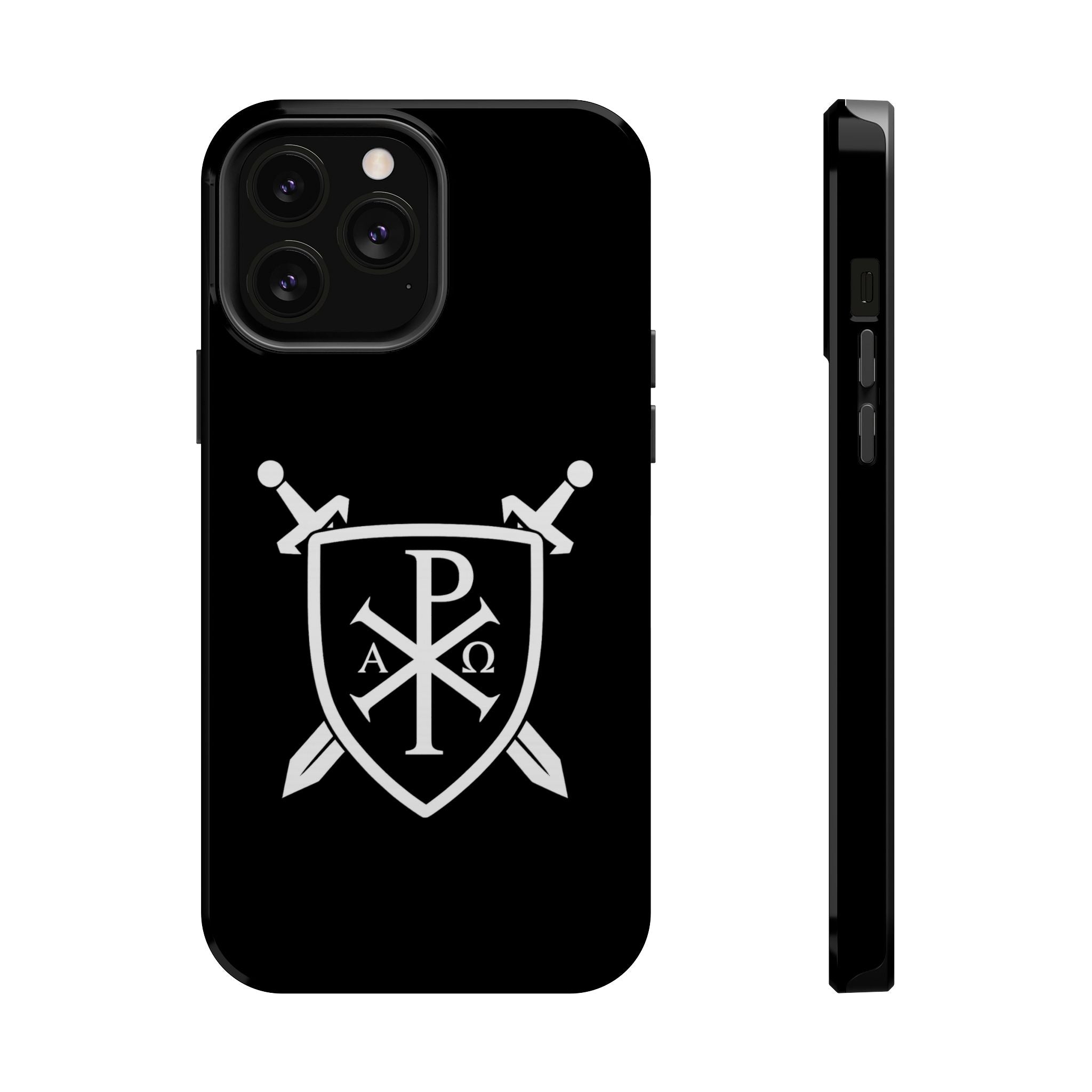 Swords and Shield Pi Chi Rho Graphic Design Magnetic Impact-Resistant Cases
