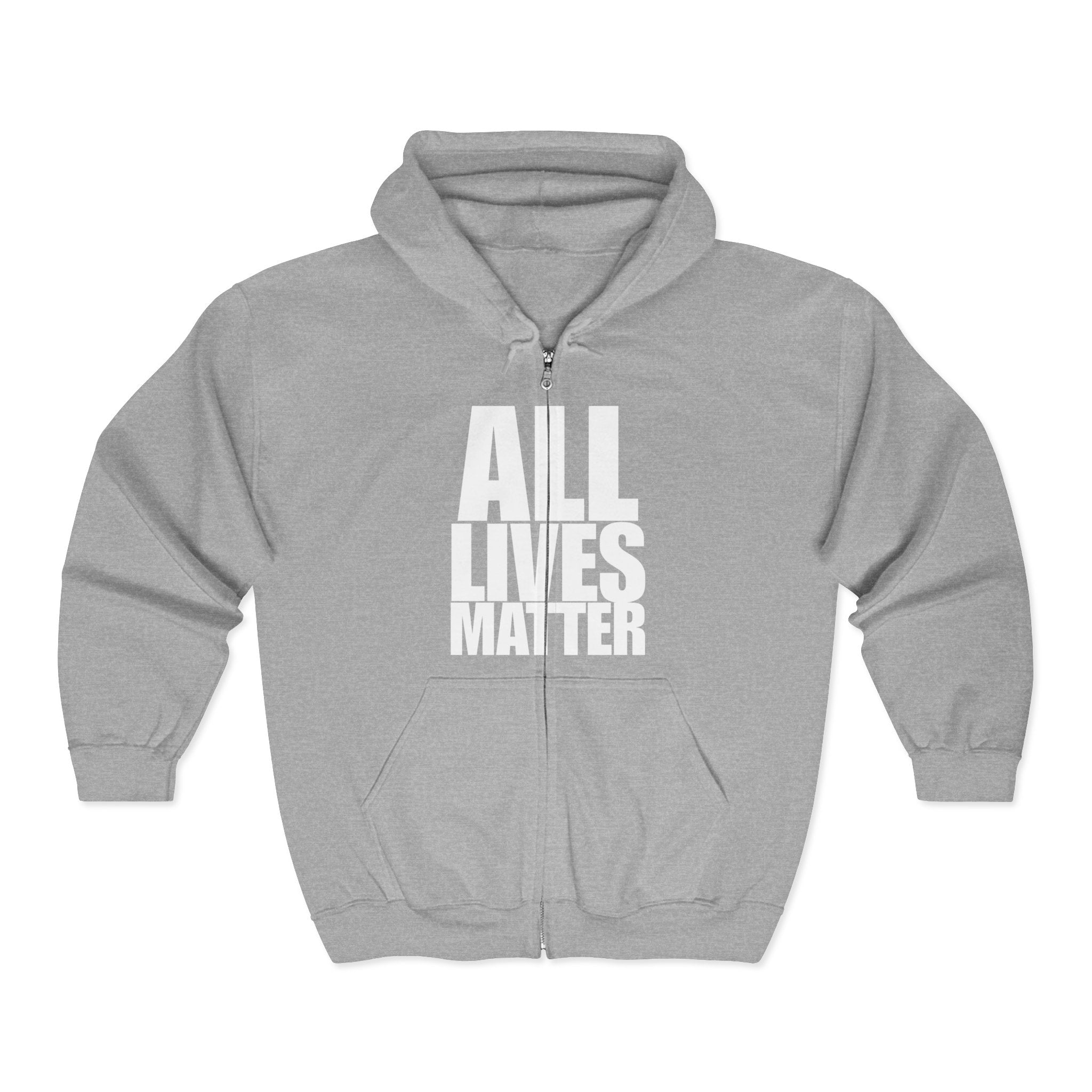 ALL LIVES MATTER Unisex Full Zip Up Hoodie