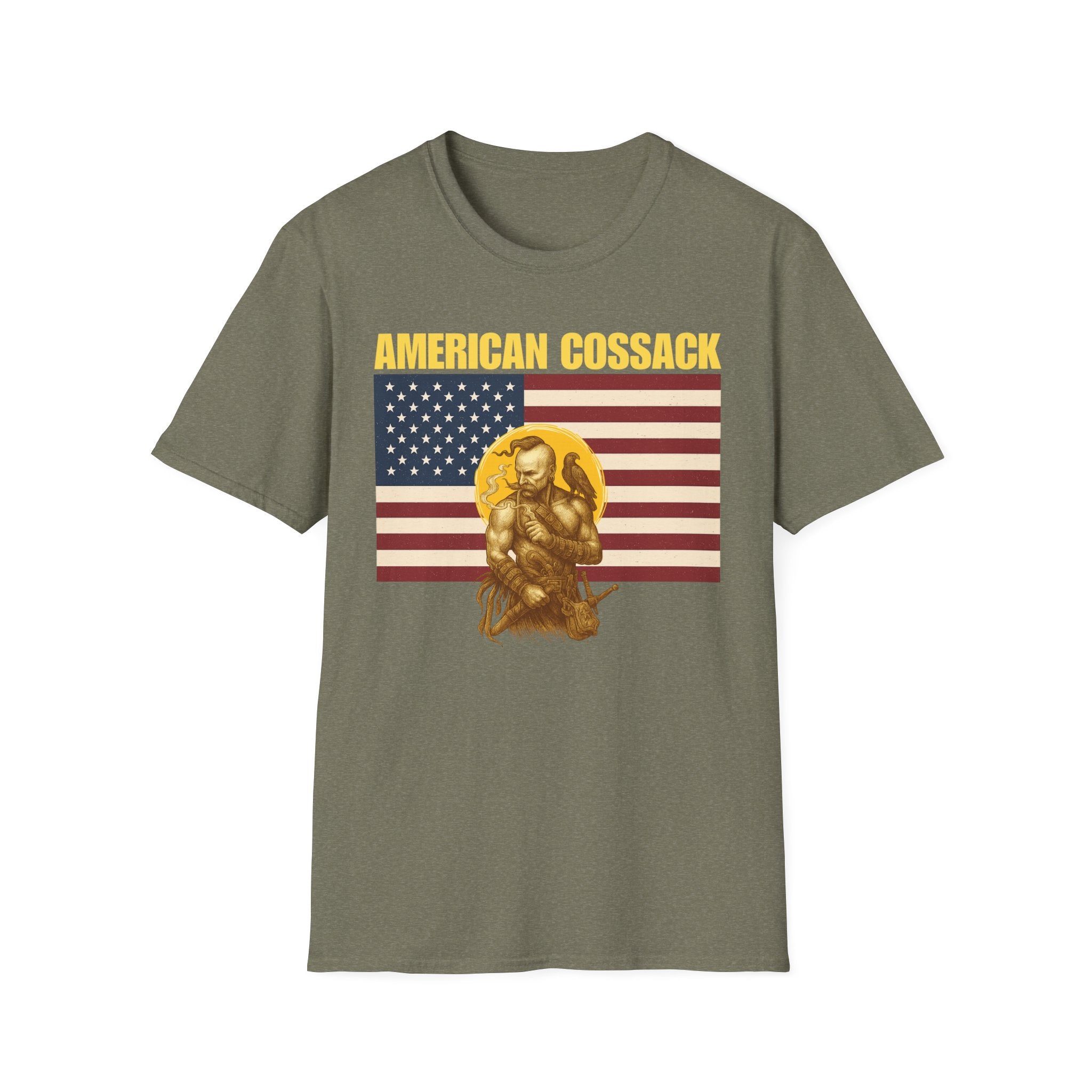 Patriotic American Cossack Alt Design Softstyle T-Shirt