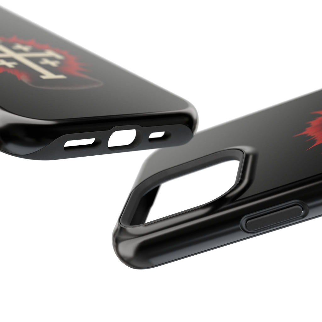 Cross Graphic Impact-Resistant Magnetic Phone Case