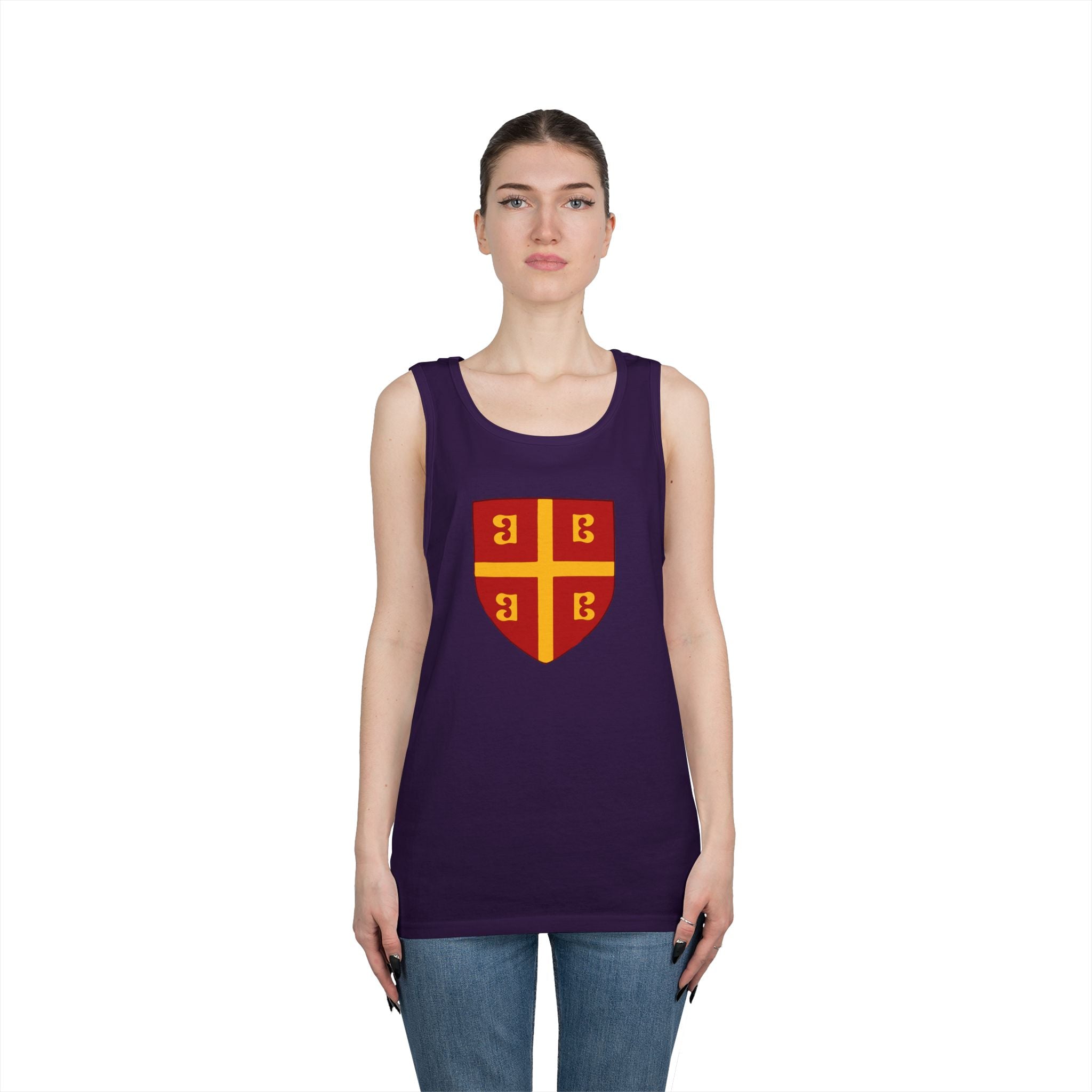 Byzantine Shield Crest Unisex Heavy Cotton Tank Top