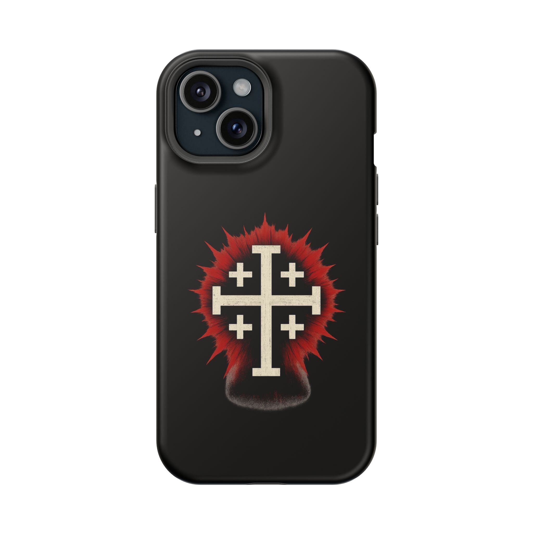 Cross Graphic Impact-Resistant Magnetic Phone Case
