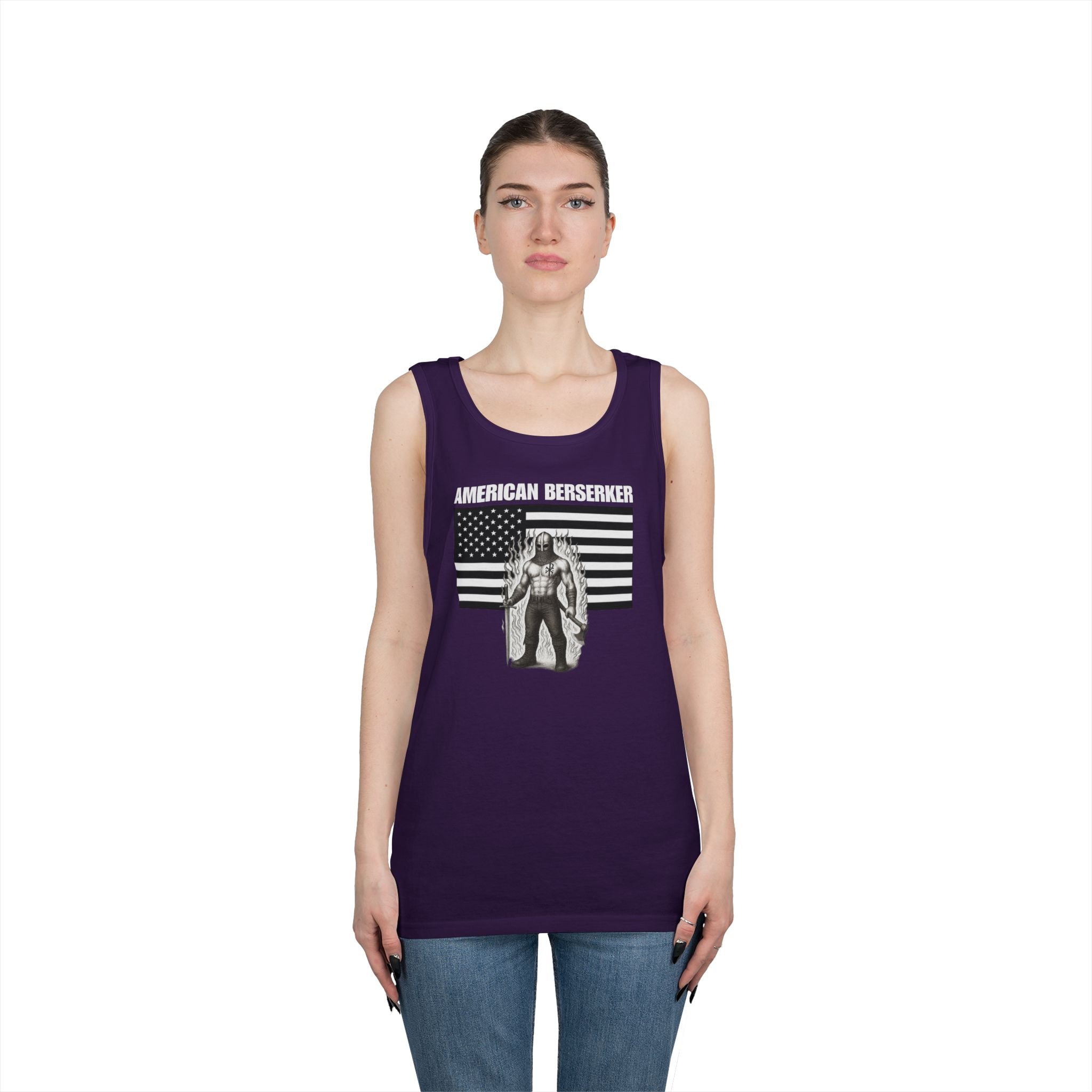 American Berserker Alt Design 3 Heavy Cotton Tank Top