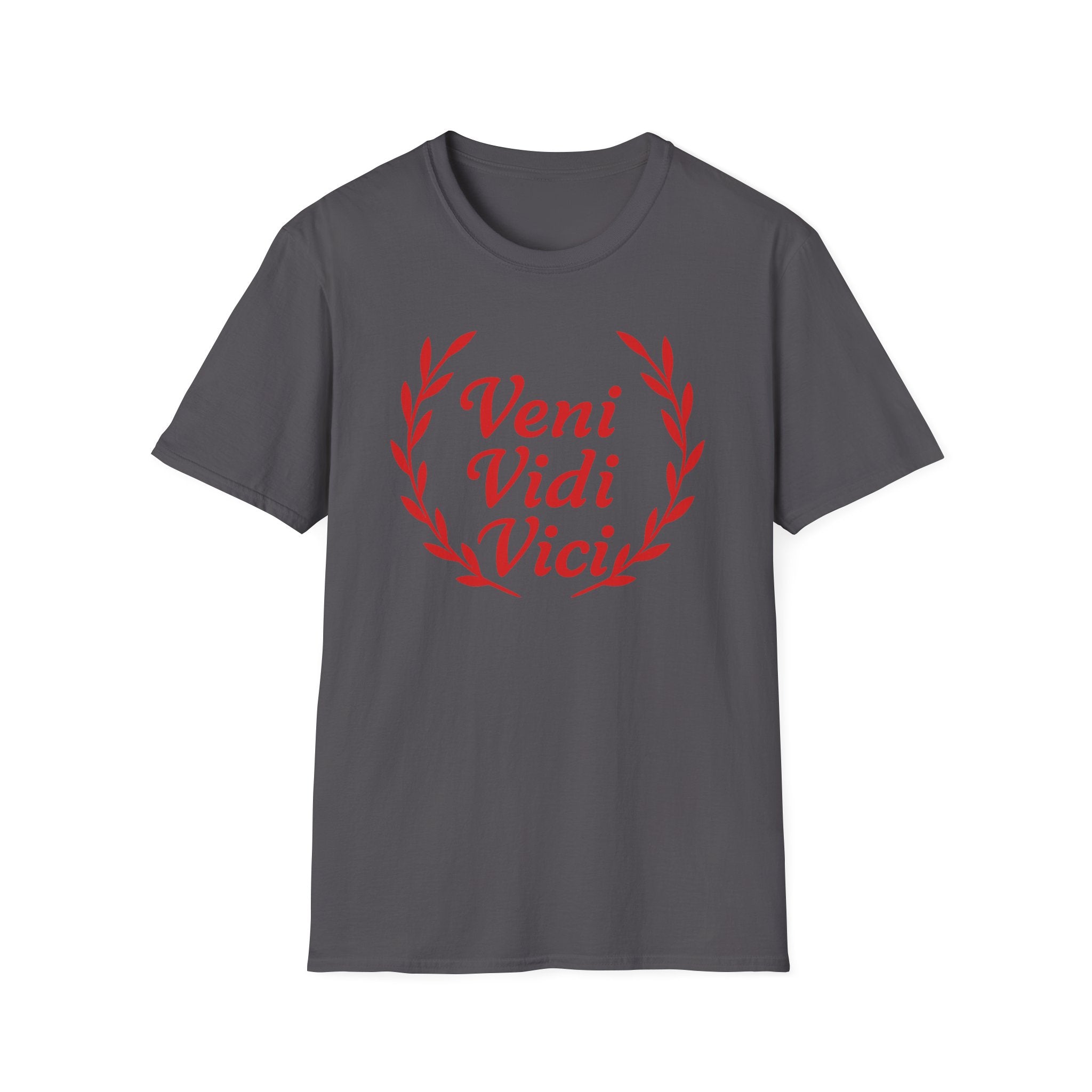 Veni Vidi Vici Light Red Design Softstyle Cotton T-Shirt