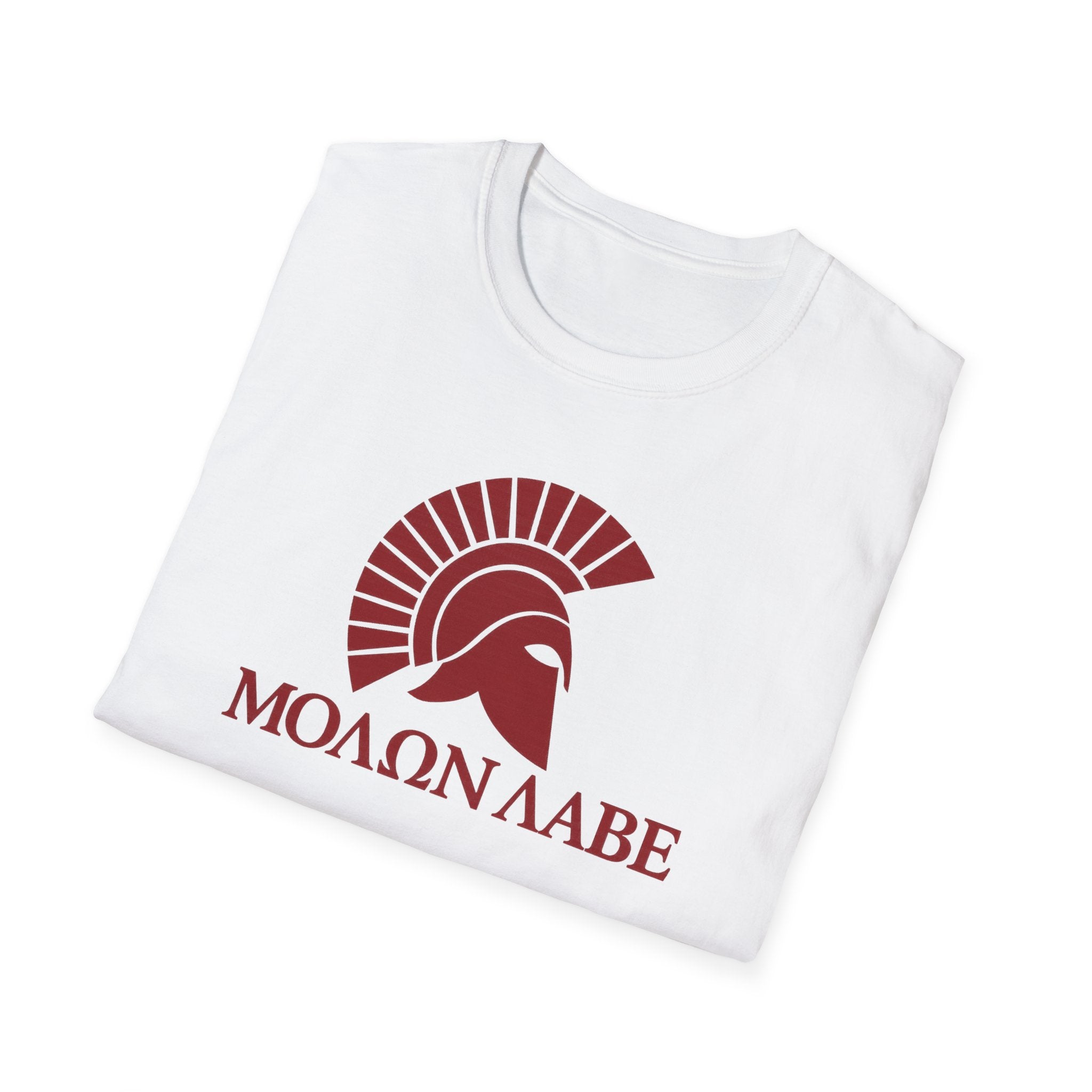 Molon Labe "Come and Take It!" in Greek Black Design Softstyle Cotton T-Shirt Softstyle Cotton T-Shirt
