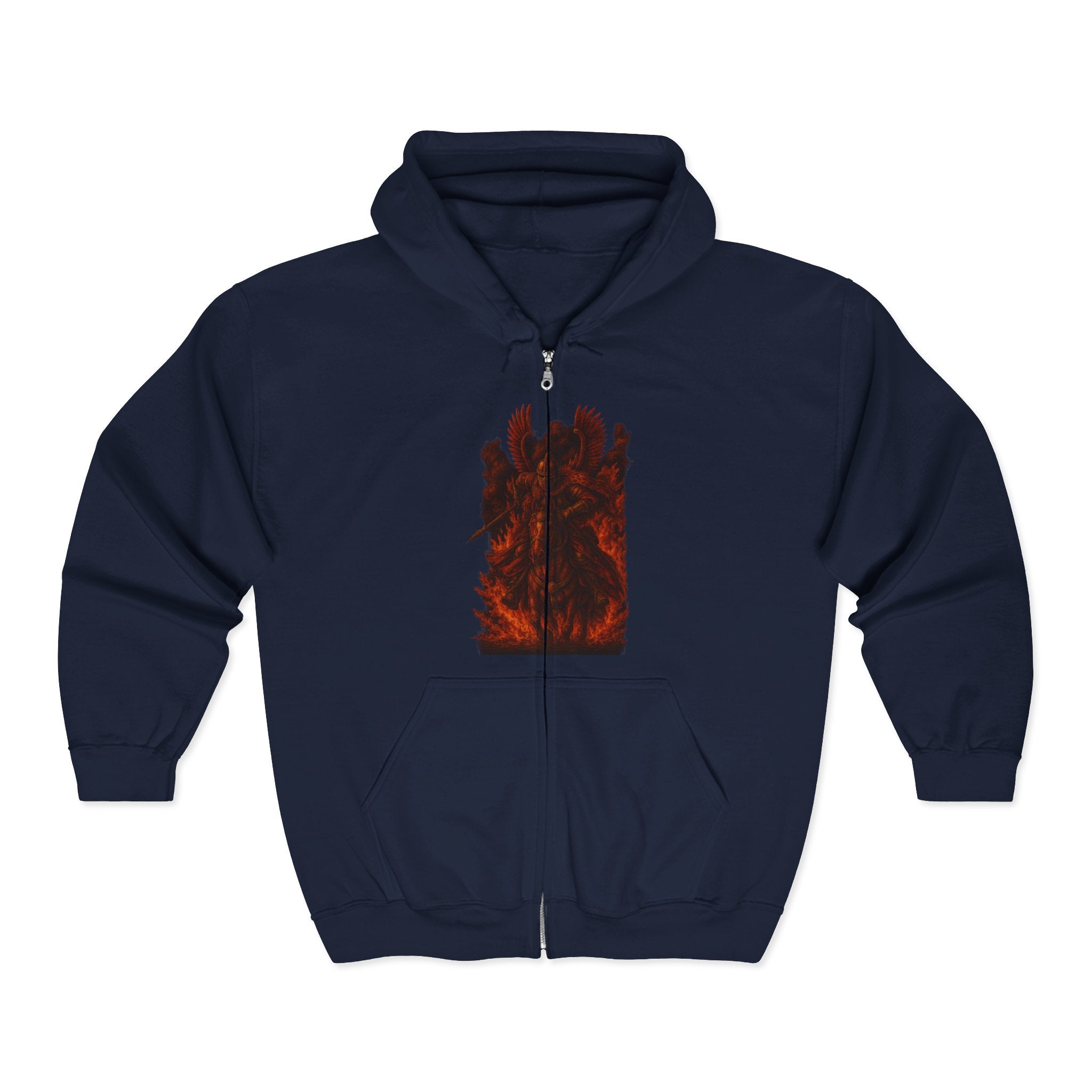Fierce \Winged Hussar Graphic Zip Up Hoodie