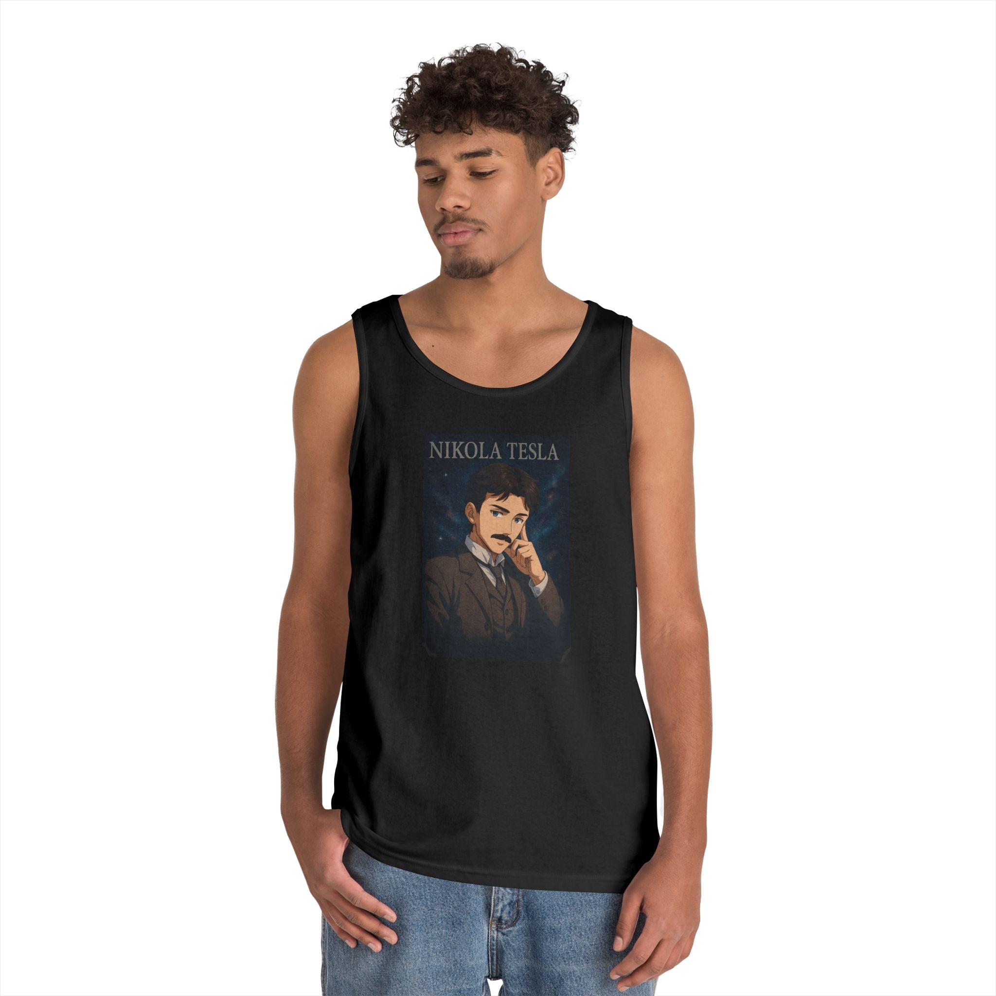 Nikola Tesla Unisex Heavy Cotton Tank Top