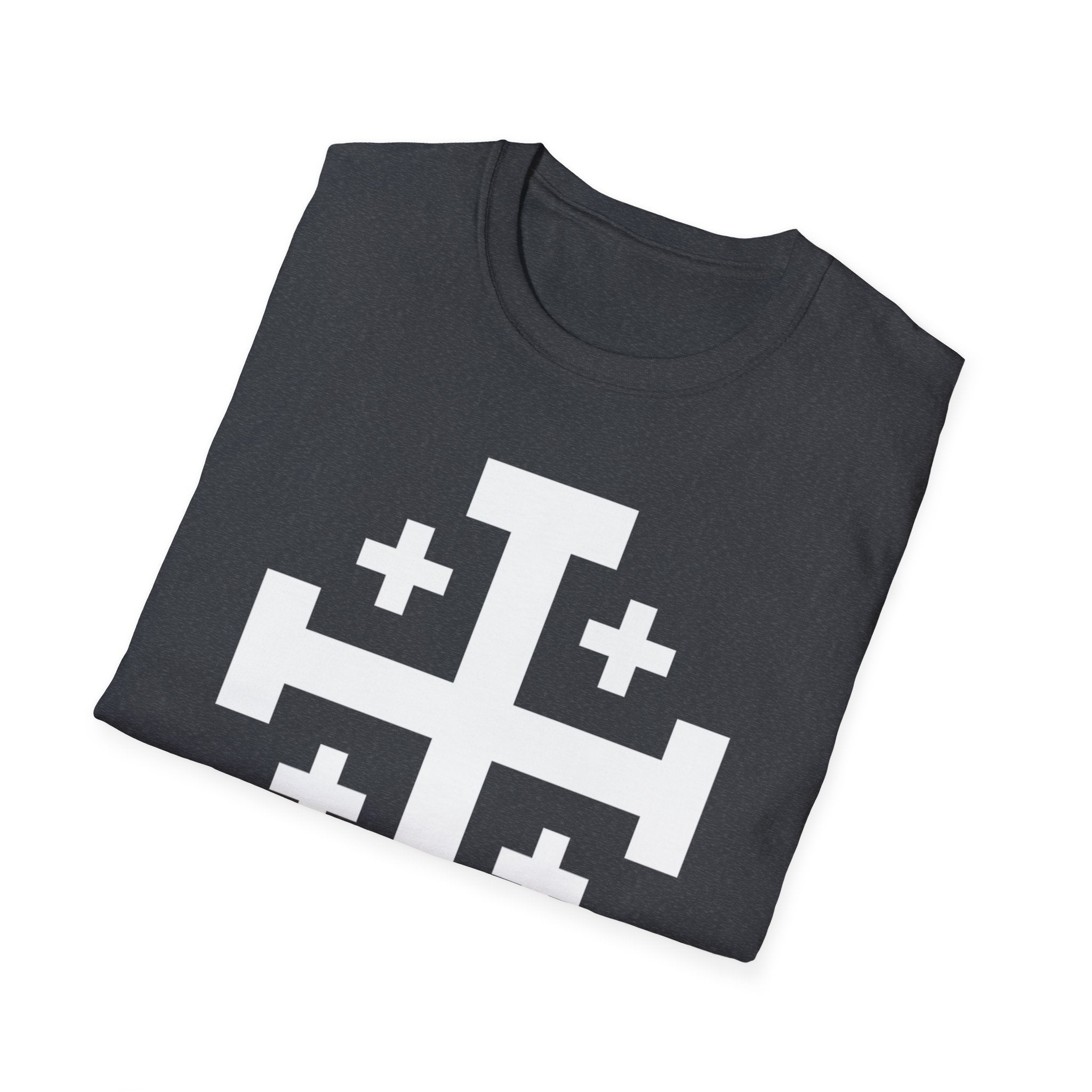 Cross of Jerusalem White Design Softstyle T-Shirt