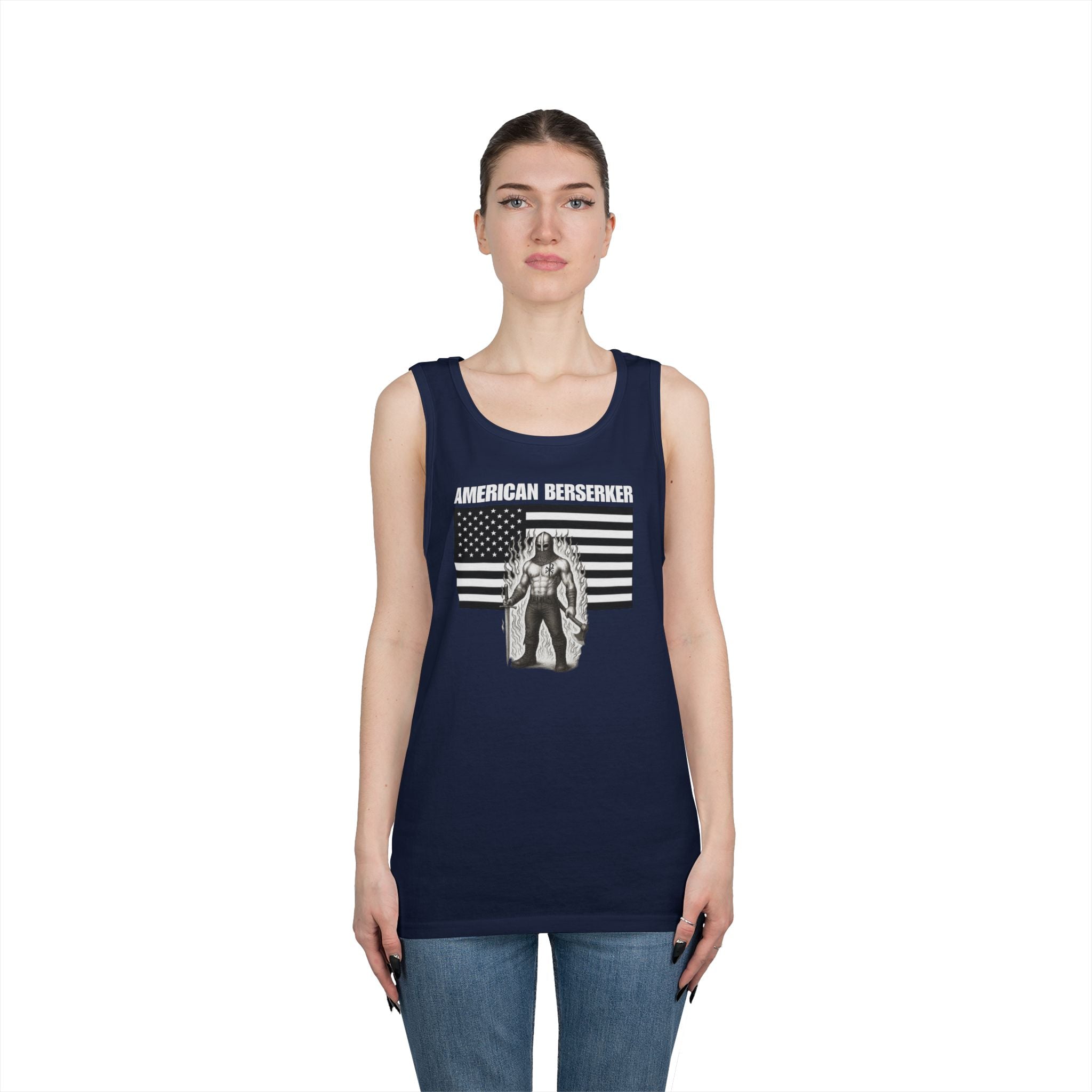 American Berserker Alt Design 3 Heavy Cotton Tank Top
