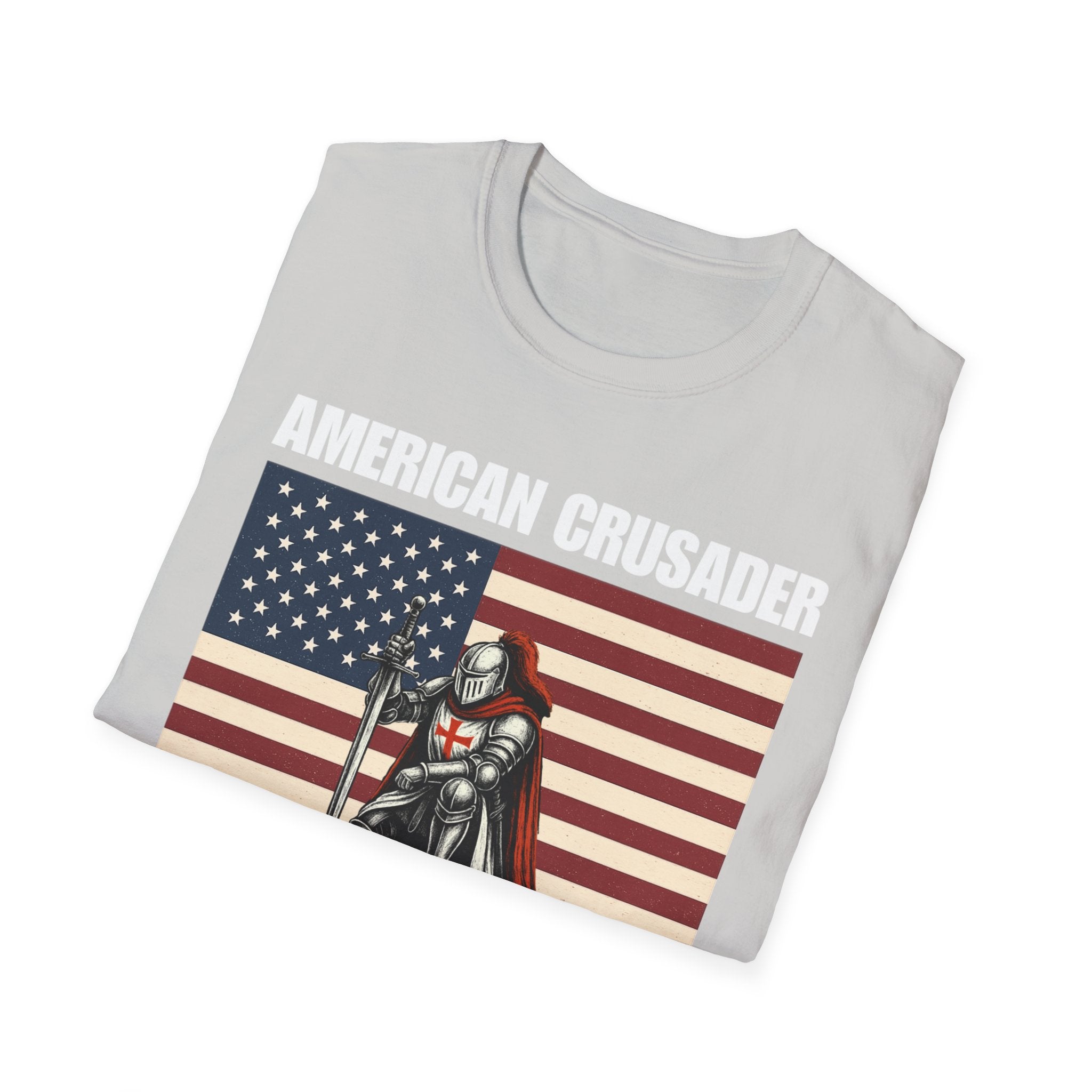 American Crusader Alt Color Design Softstyle Cotton T-Shirt