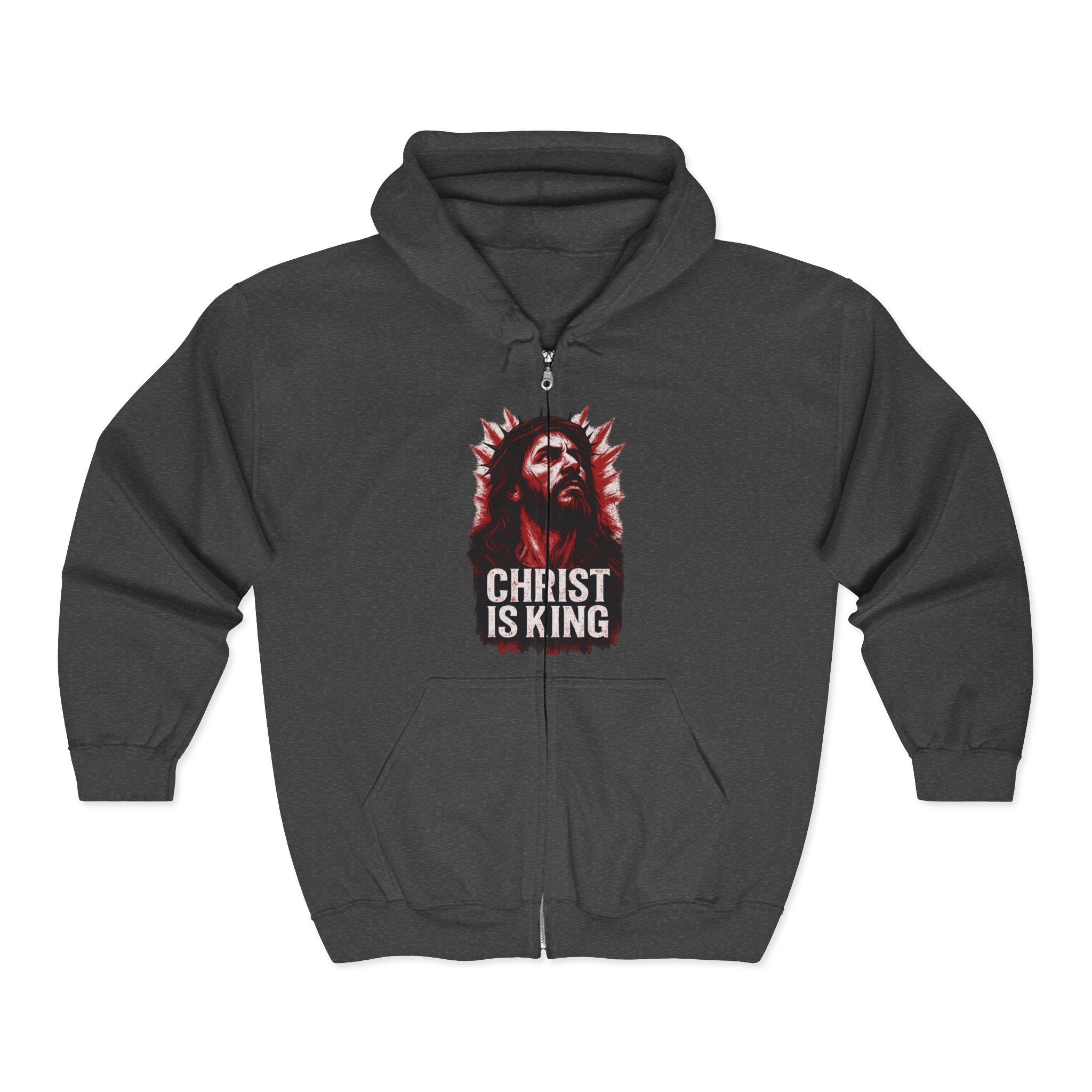 Christ is King Full Zip Hoodie, Christ is King Graphic Sweatshirt