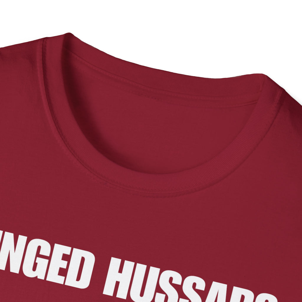 Winged Hussar White Design Softstyle Cotton T-Shirt