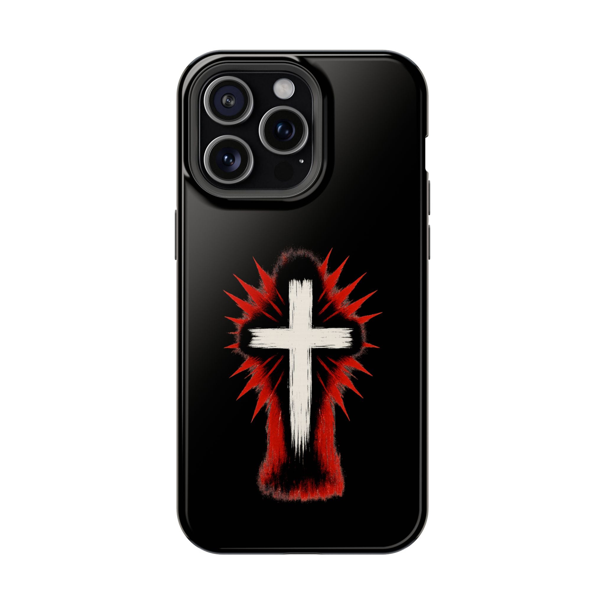 Crucifix Magnetic Impact Resistant Phone Case