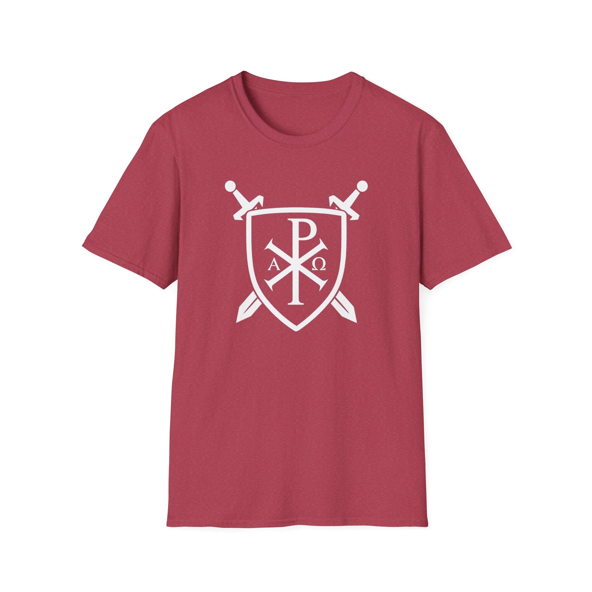 Unique Pi Chi Rho Crest Shield White Design Softstyle T-Shirt