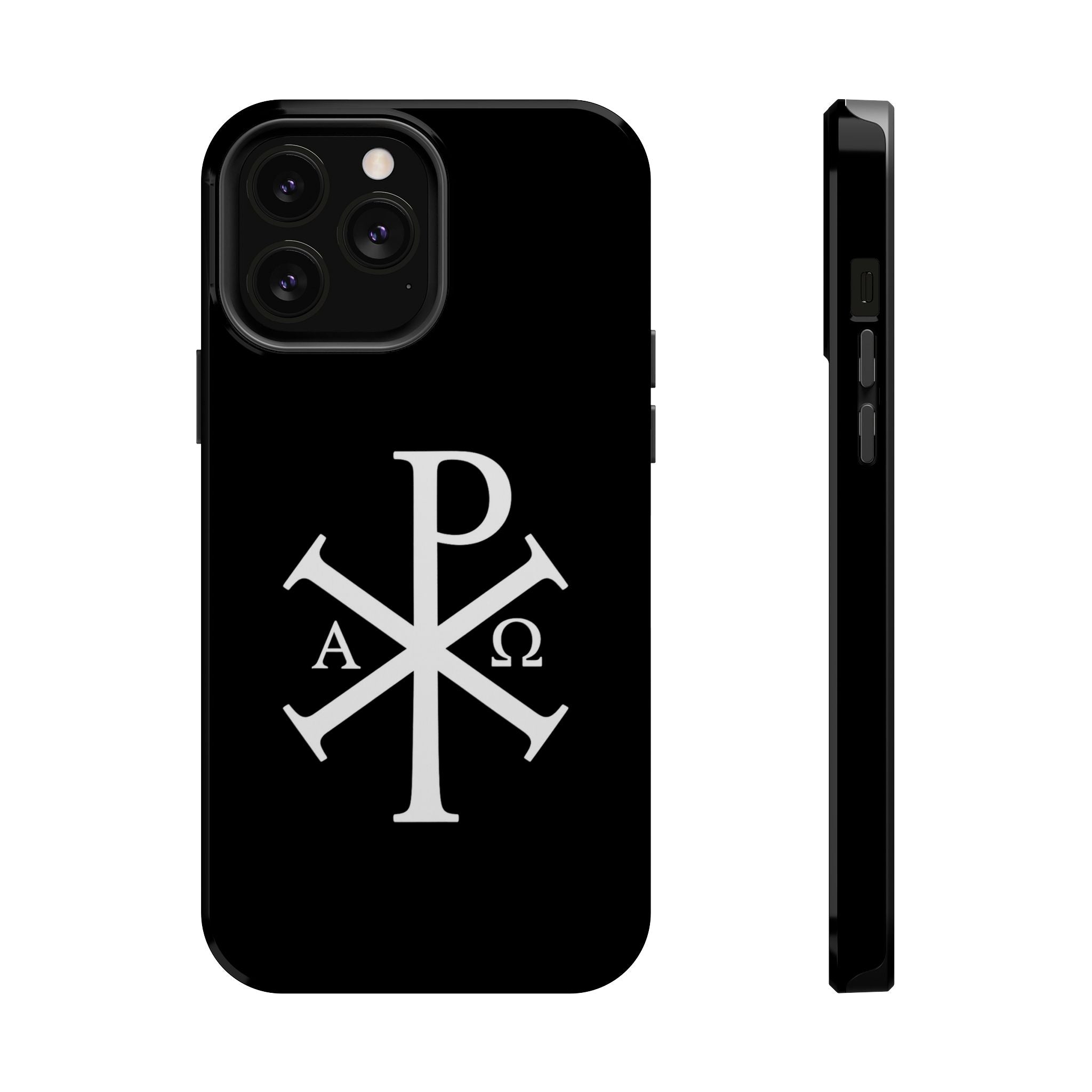 Pi Chi Rho White Design Magnetic Impact-Resistant Cases