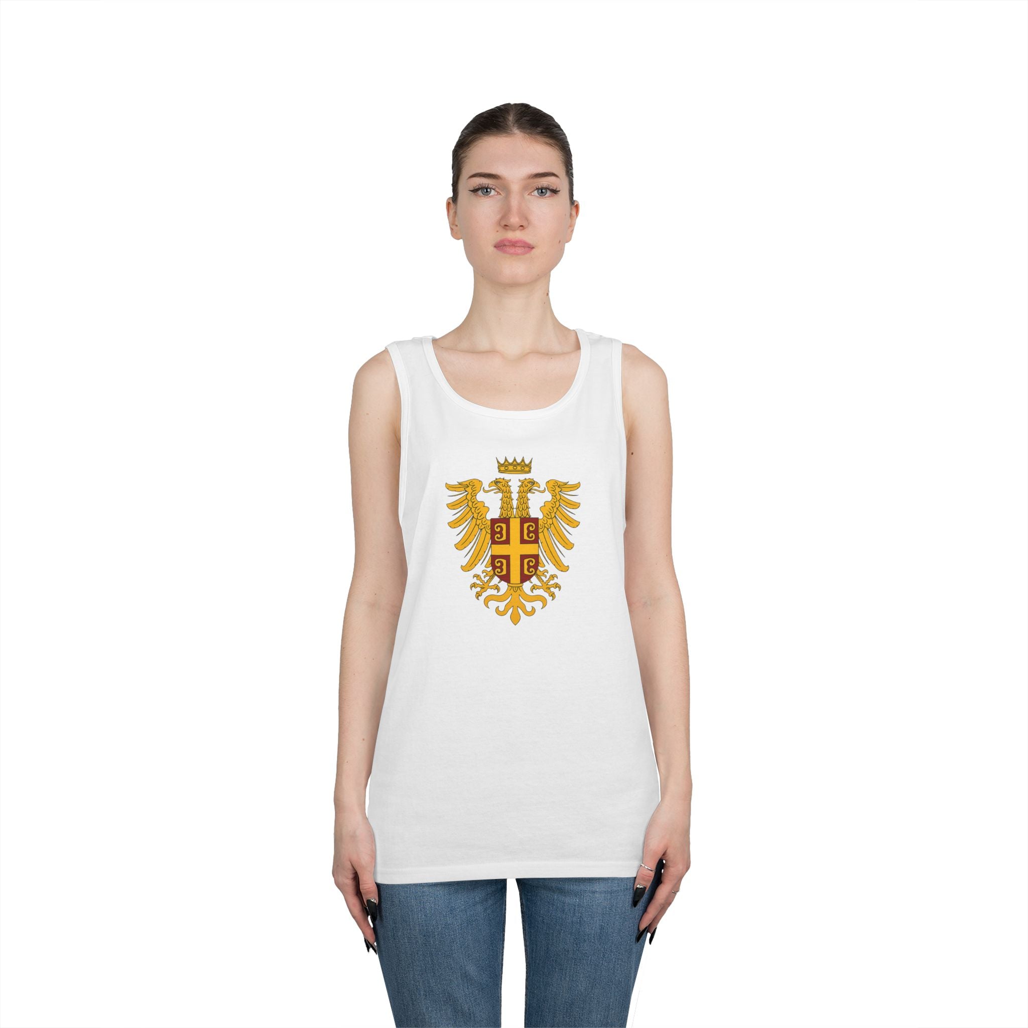 Byzantine Eagle Royal Crest Unisex Heavy Cotton Tank Top