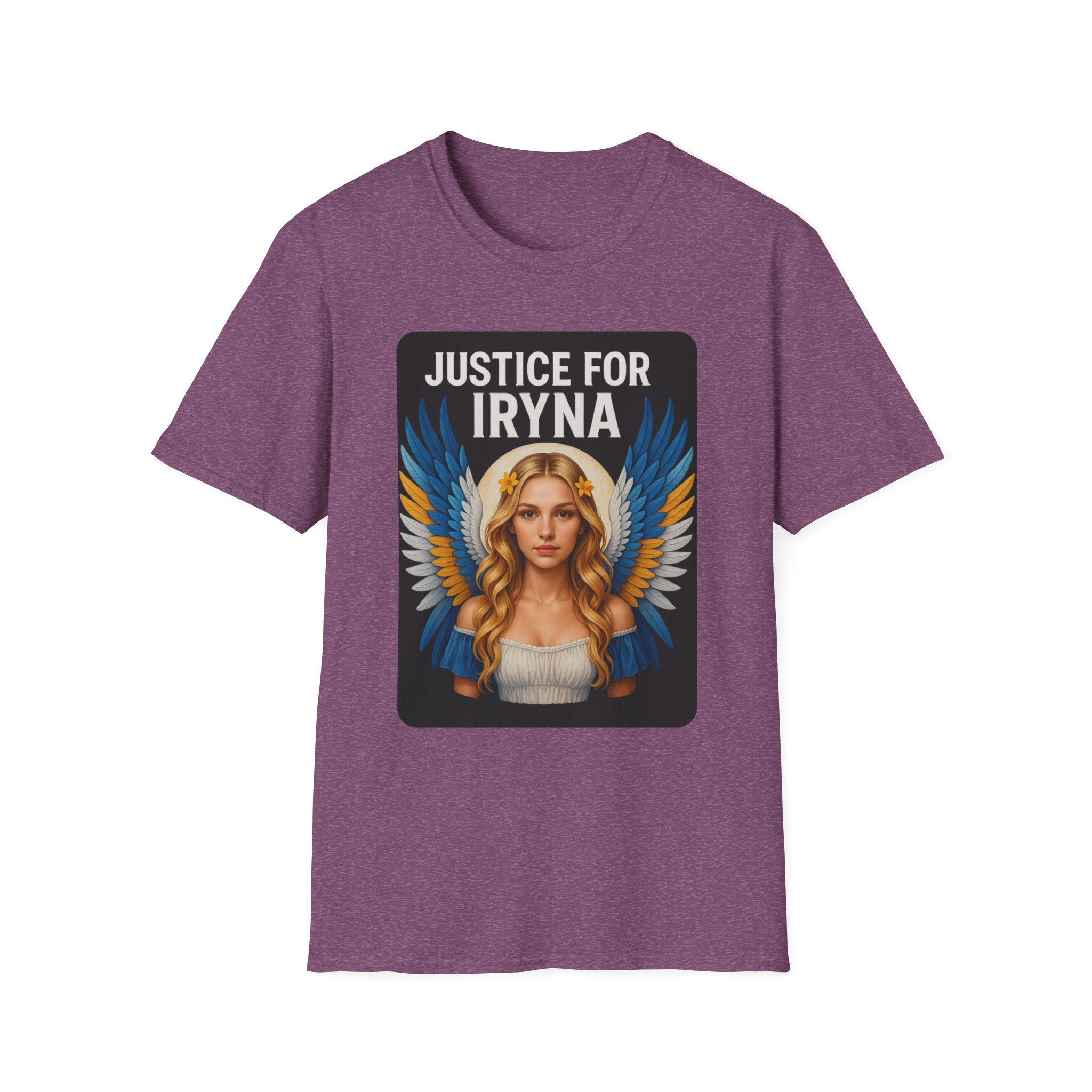 Justice for Iryna Unisex Softstyle T-Shirt, Protest T-Shirt, Statement Apparel