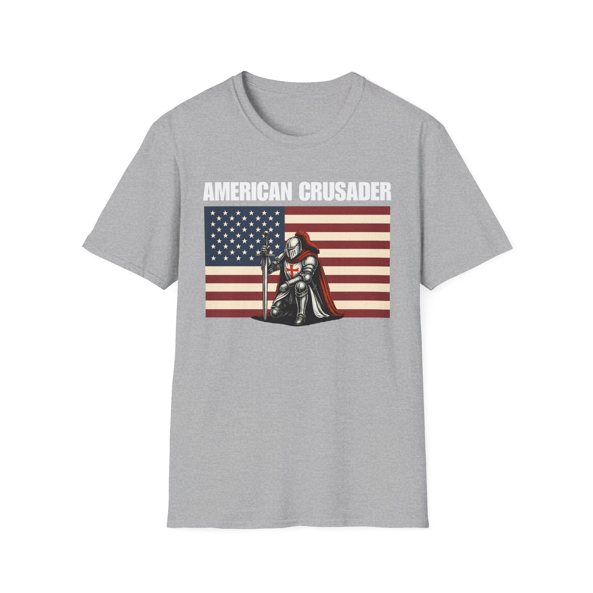 American Crusader Alt Color Design Softstyle Cotton T-Shirt