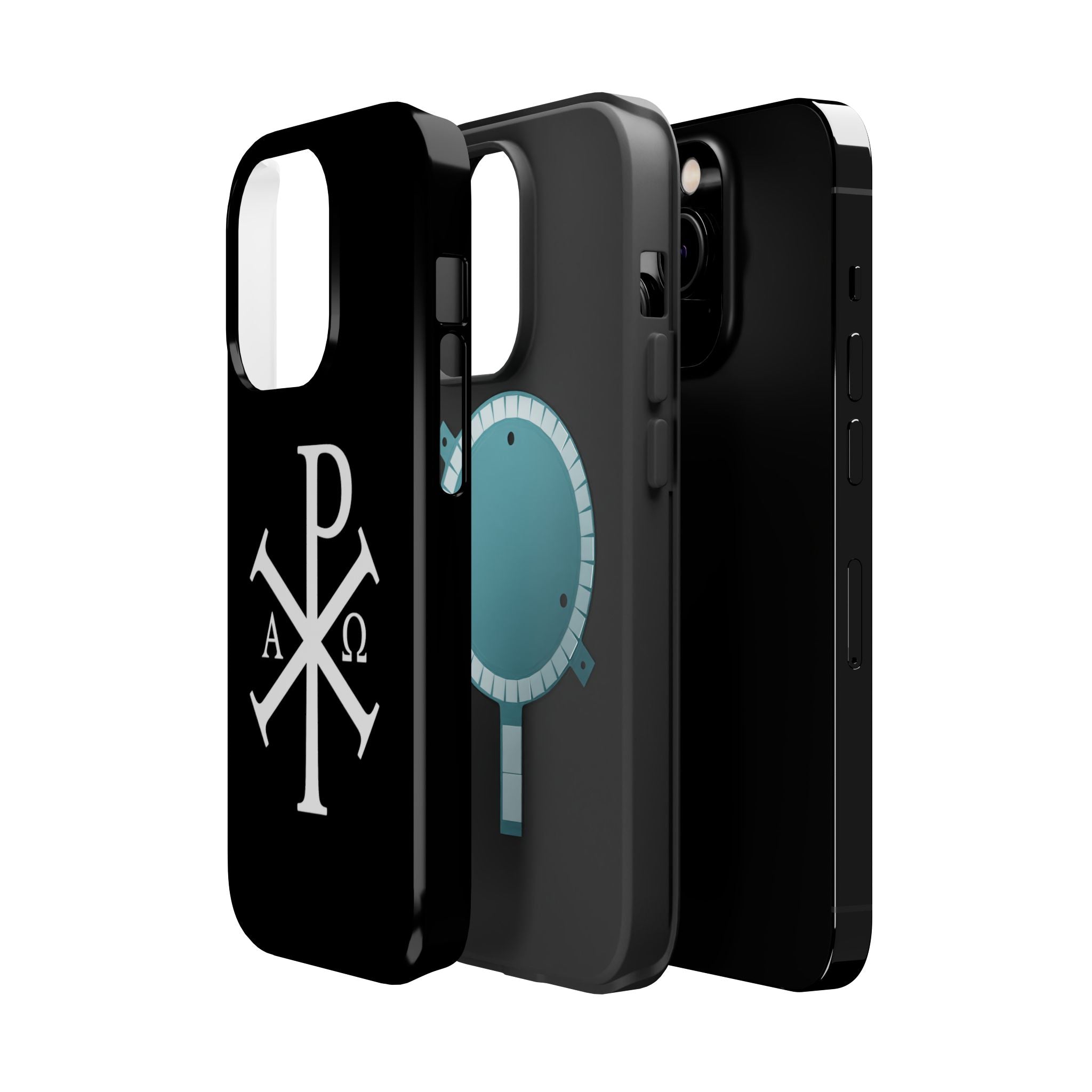 Pi Chi Rho White Design Magnetic Impact-Resistant Cases