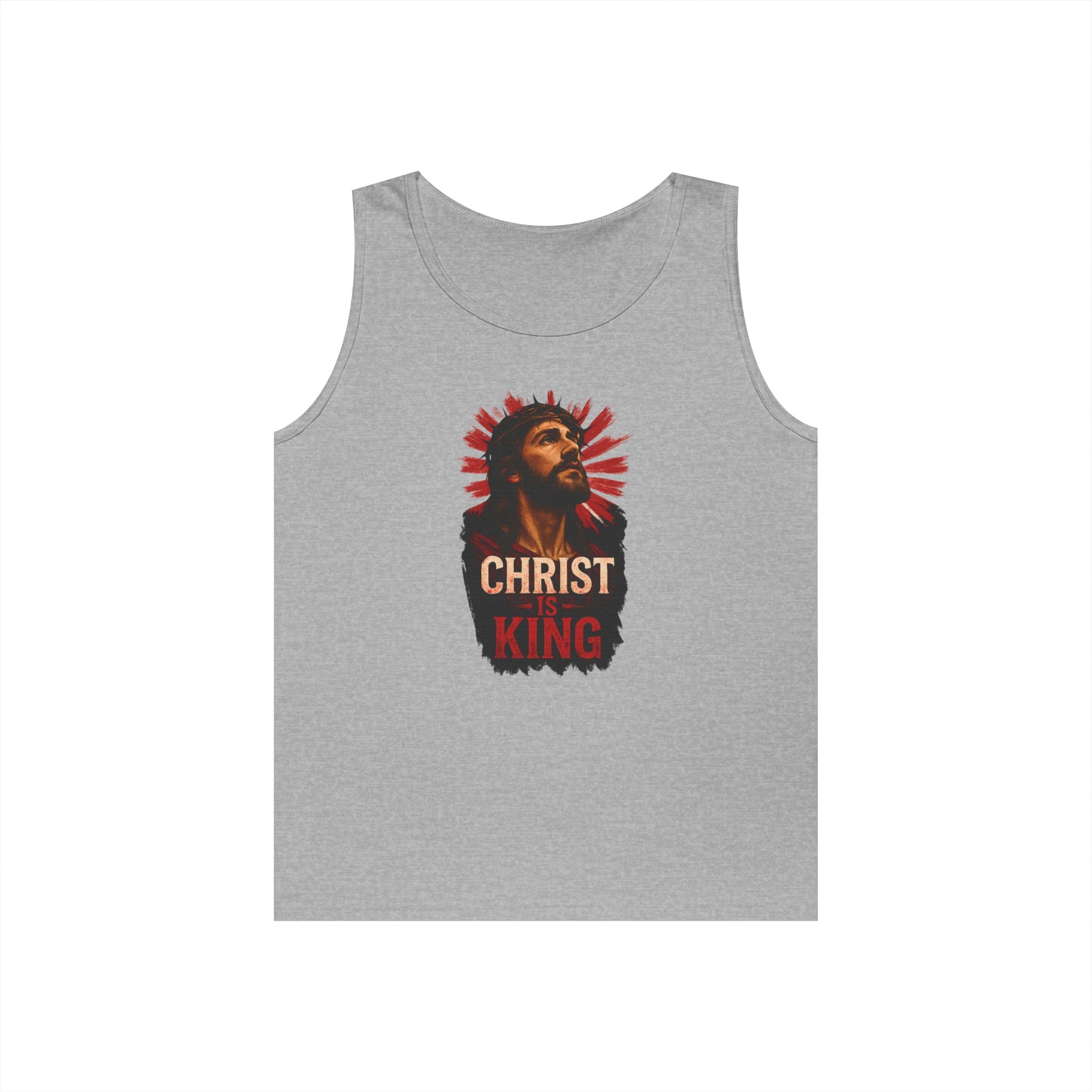 Christ is King Heavy Cotton Tank Top