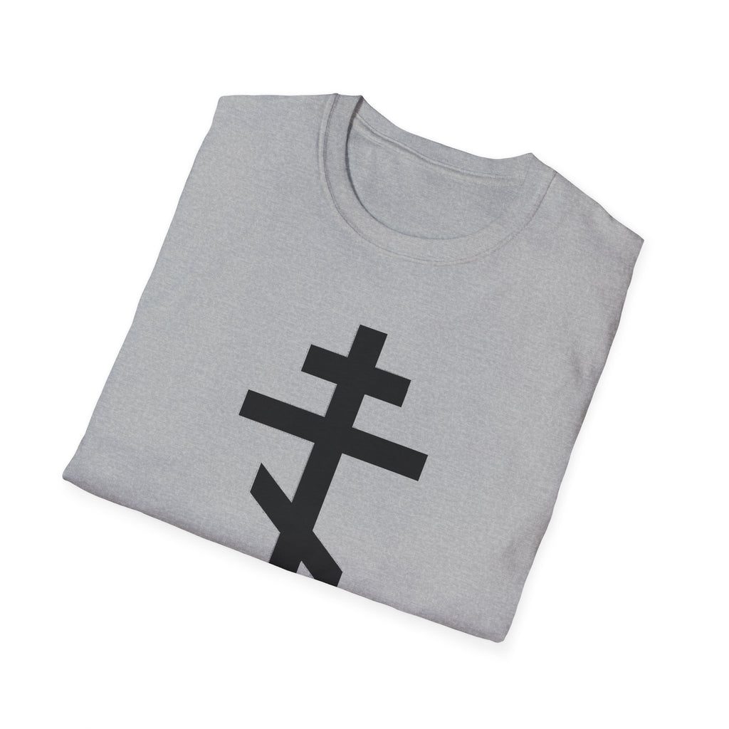 Crucifix Black Unisex Cotton Softstyle T-Shirt