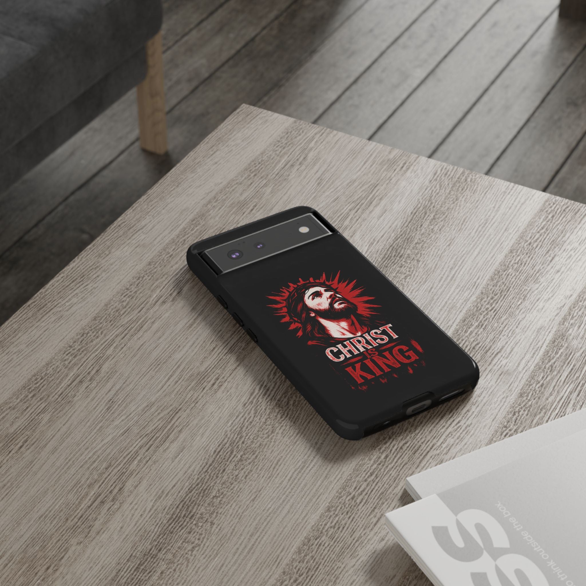 Christ is King Phone Case, Tough Phone Cover for Christian Faith