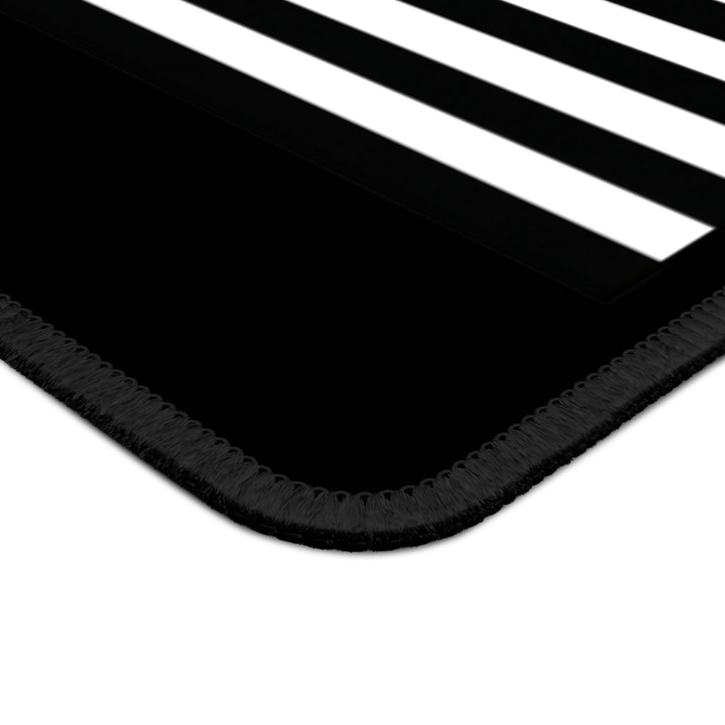 USA American Flag Black and White Gaming Mouse Pad